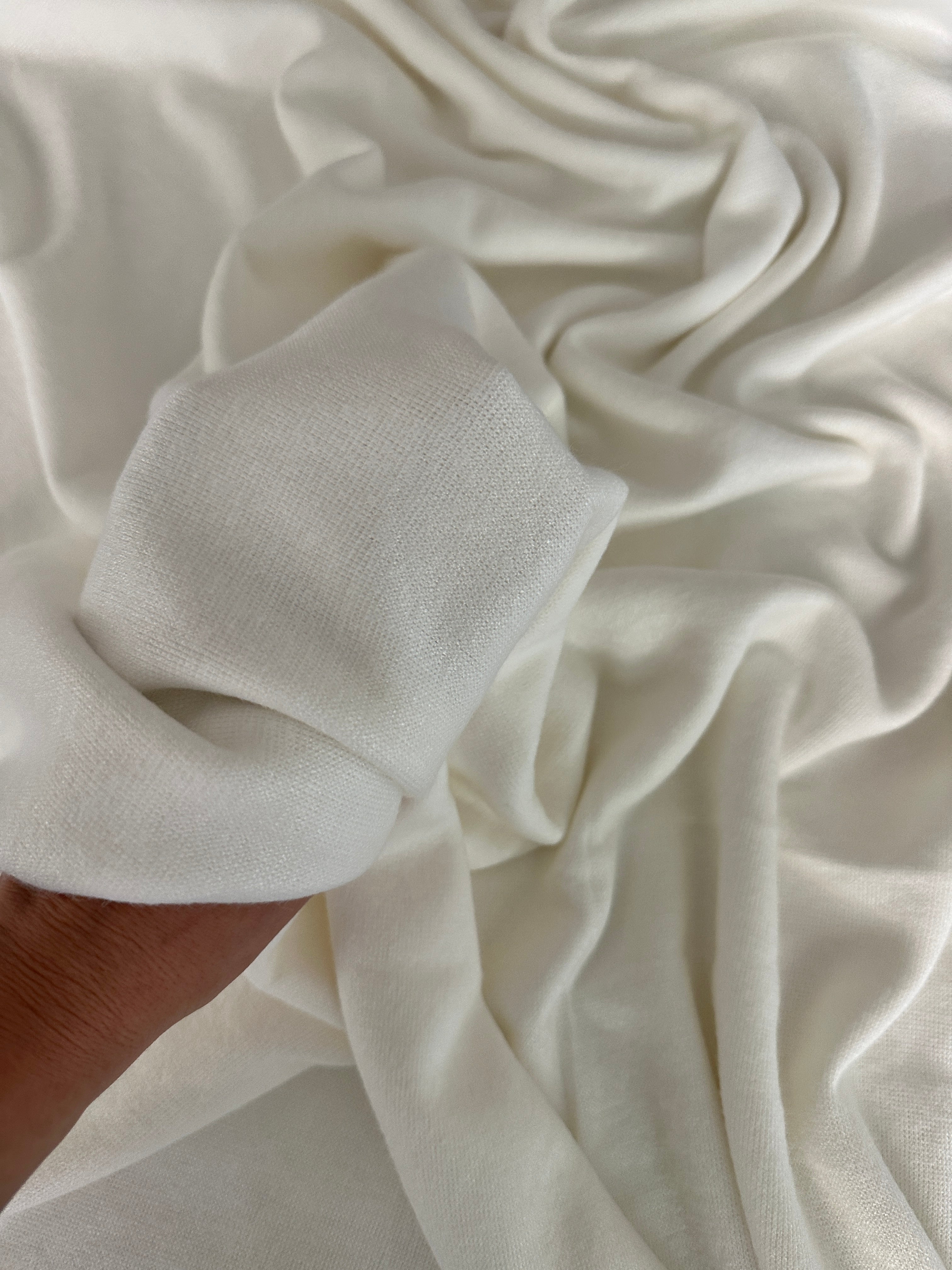 Milk White Ultra Soft Faux Cashmere