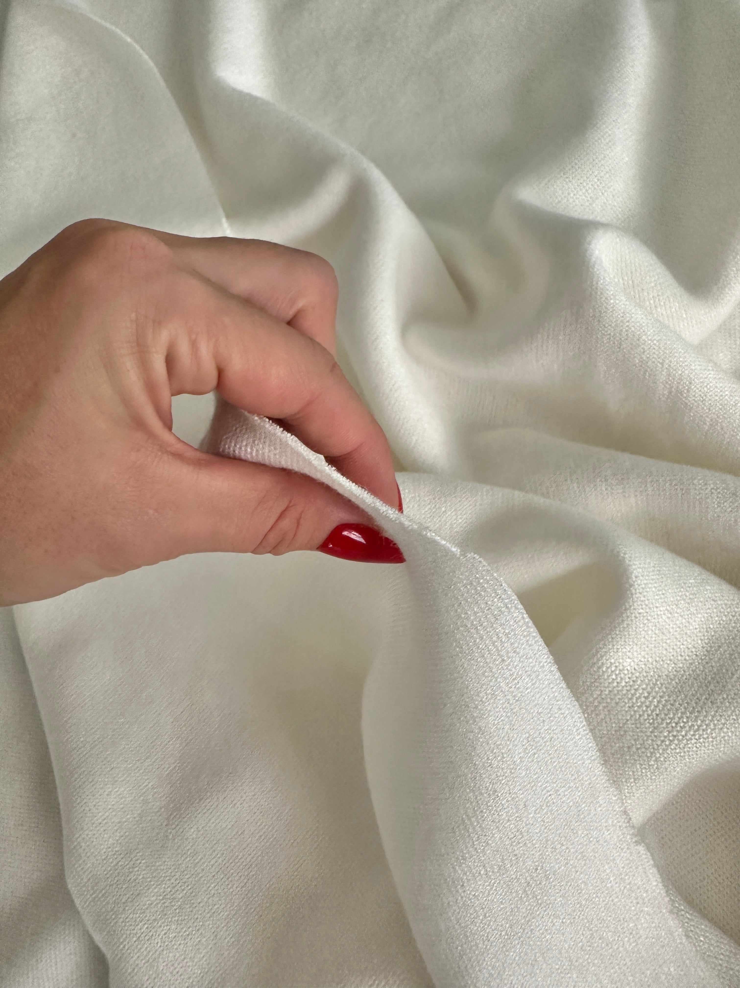 Milk White Ultra Soft Faux Cashmere