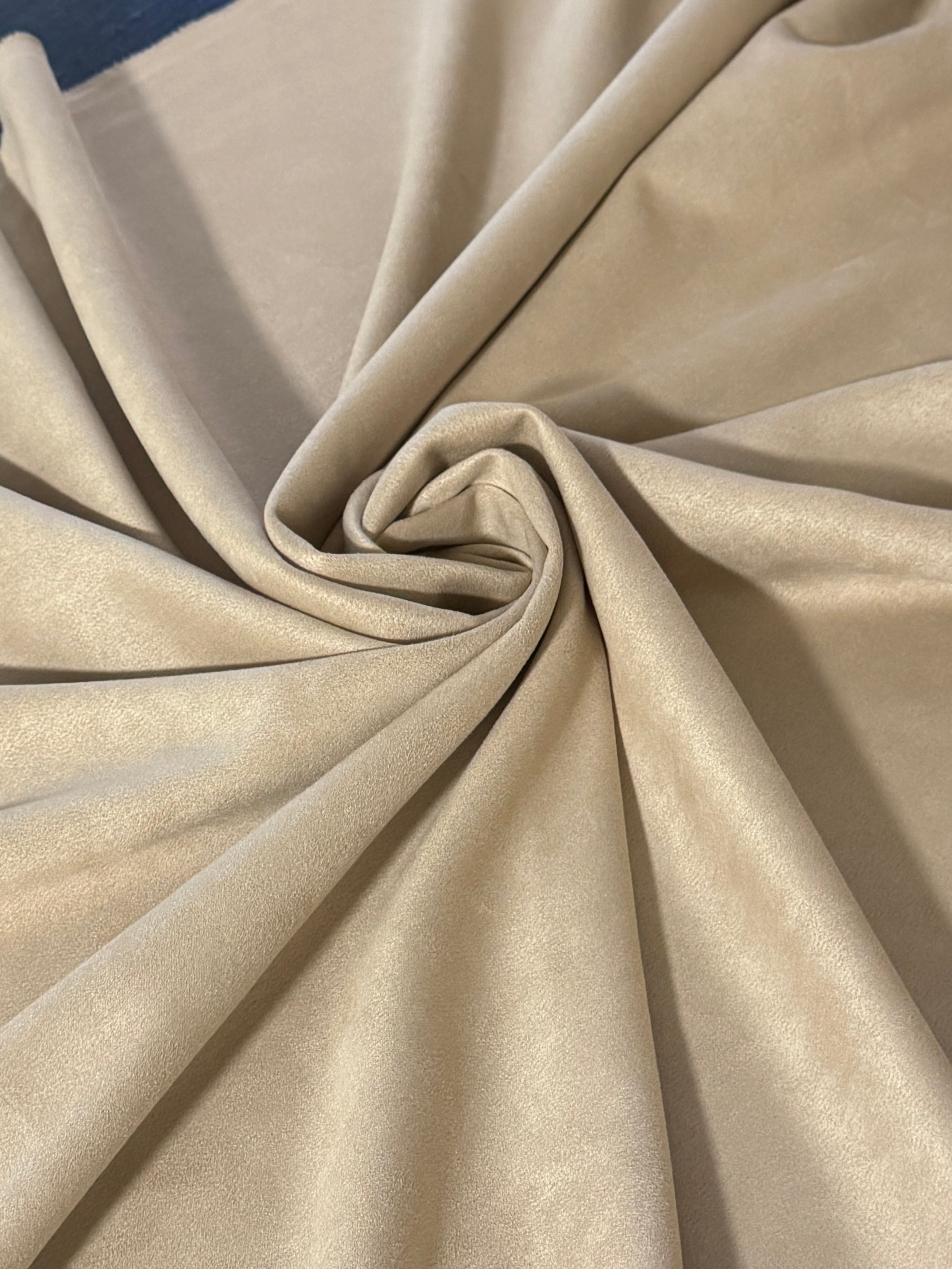 Tan Beige Stretch Apparel Techno Suede, Techno Suede Fabric, Faux Suede Fabric, Microfiber Suede Fabric, Vegan Suede Fabric, Elastic Suede Fabric, Spandex Suede Fabric, Suede Knit Fabric
