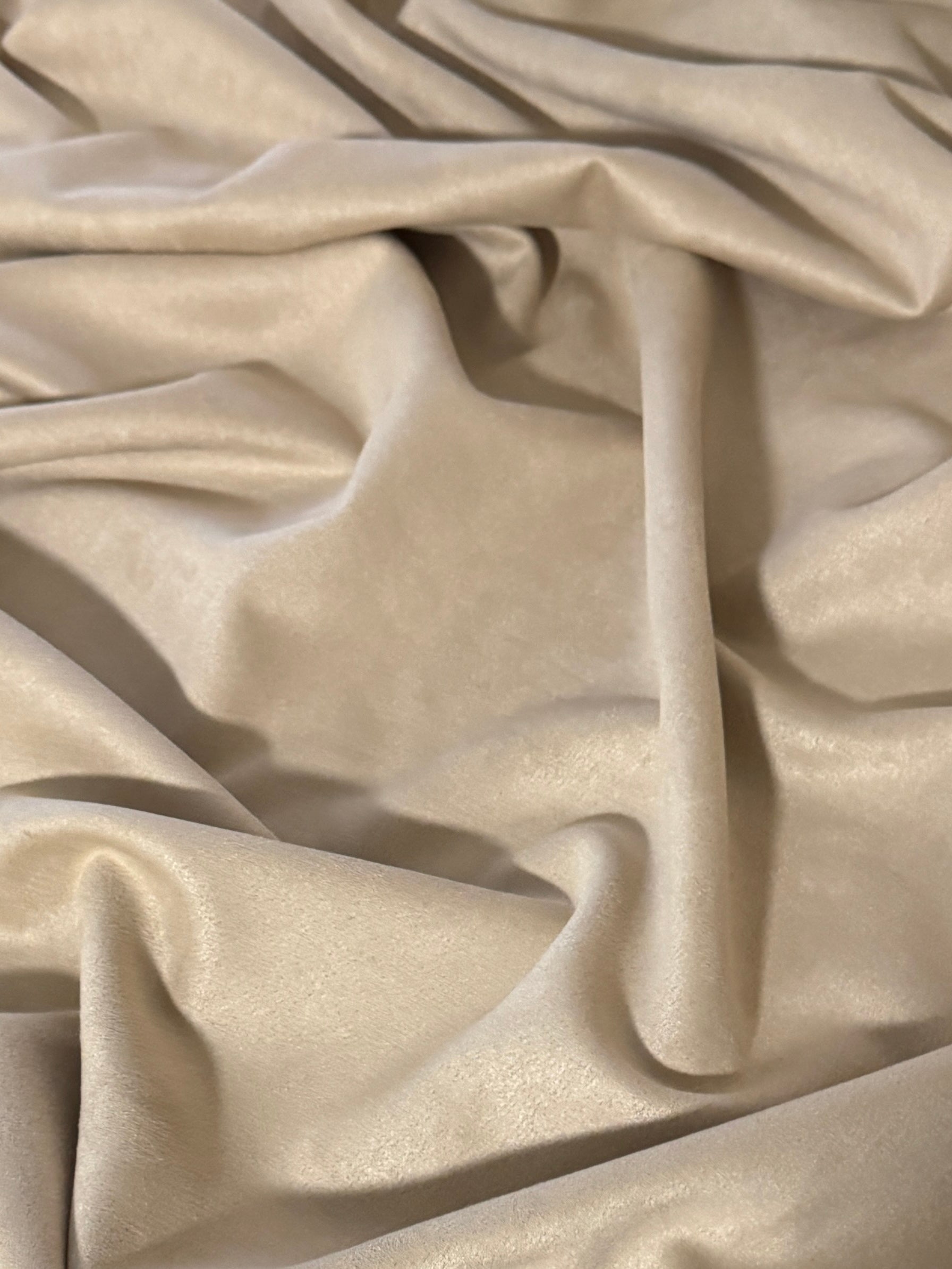 Tan Beige Stretch Apparel Techno Suede, Techno Suede Fabric, Faux Suede Fabric, Microfiber Suede Fabric, Vegan Suede Fabric, Elastic Suede Fabric, Spandex Suede Fabric, Suede Knit Fabric