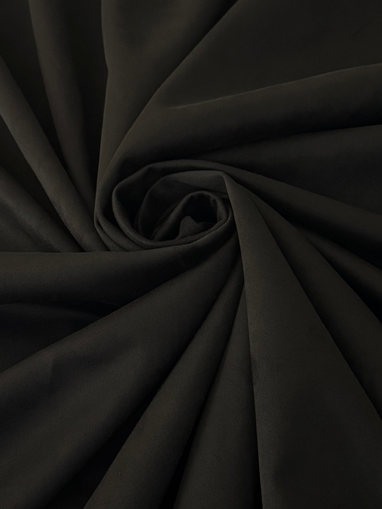 Black Stretch Apparel Techno Suede, Fabric Store, Sewing Store, Cheap Fabric Store, Kiki Textiles, Textile by the Yard
