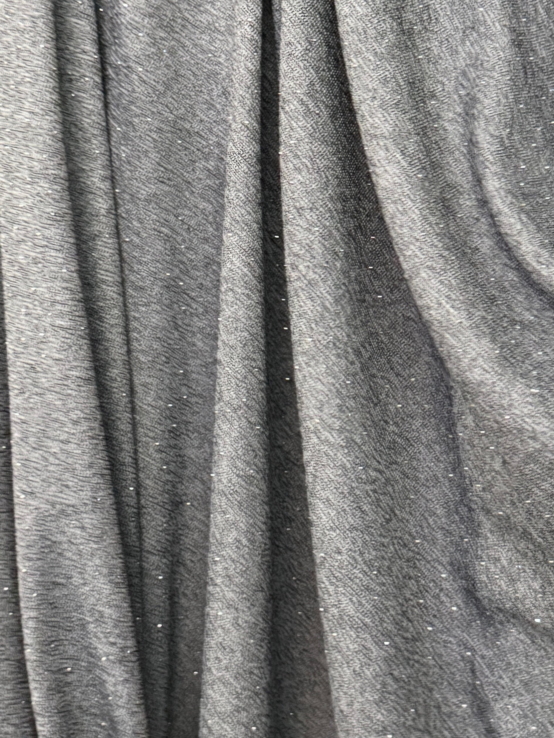Gray Stardust Rhinestone Beaded Knit, Rhinestone Beaded Knit, Beaded Knit Fabric, Rhinestone Knit Fabric, Sequin Knit Fabric, Embellished Knit Fabric