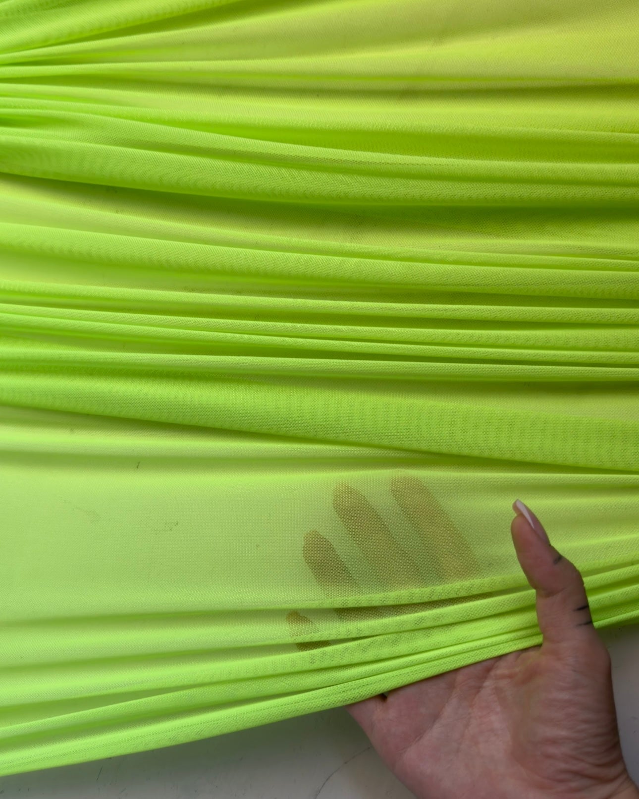 Lime green 4way stretch power mesh, green power mesh, light green power mesh, dark green power mesh