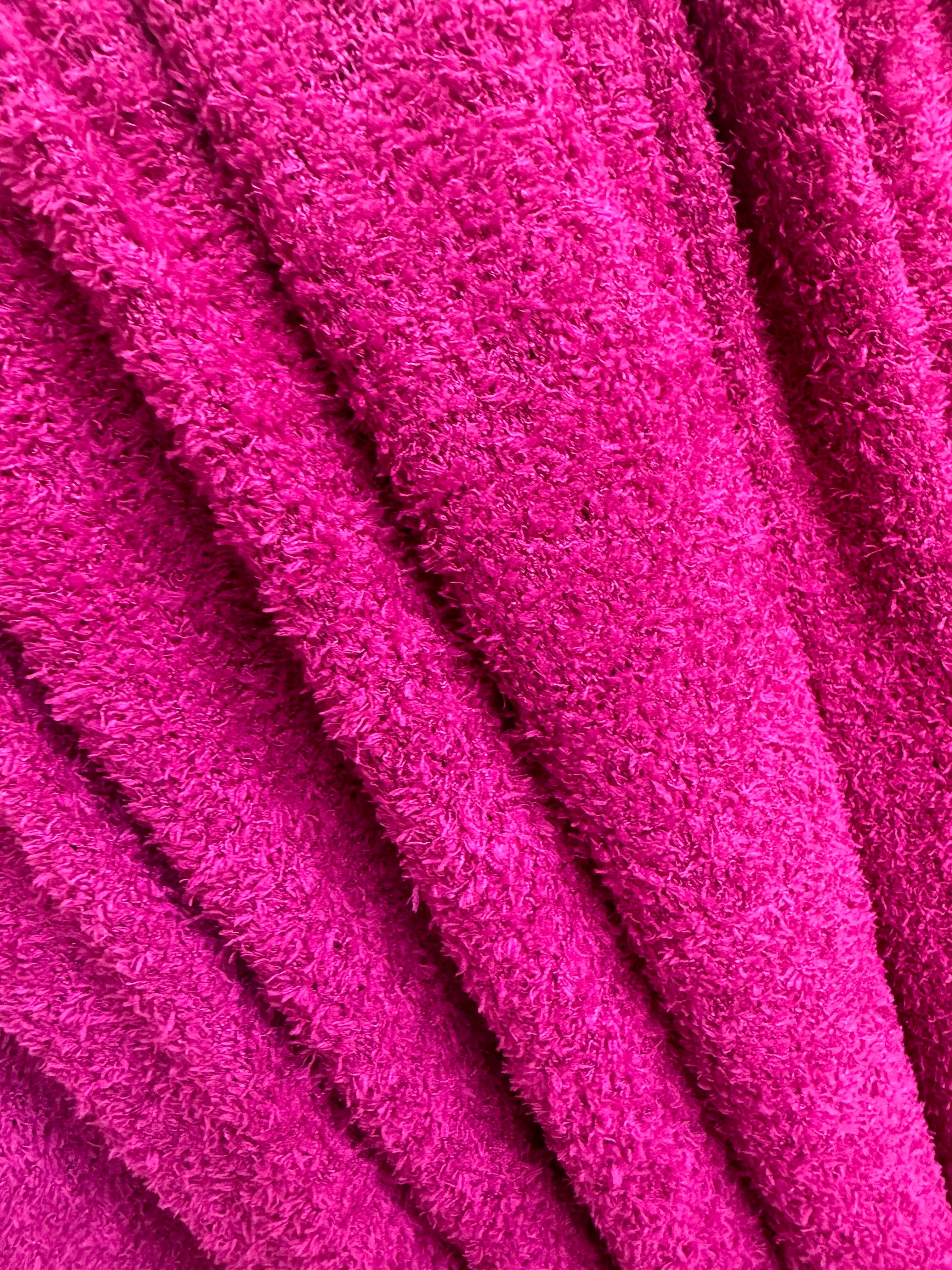 fuchsia terry cloth knit, pink knit, light pink knit, knit for woman, knit on sale, knit on discount, premium quality knit, best quality knit