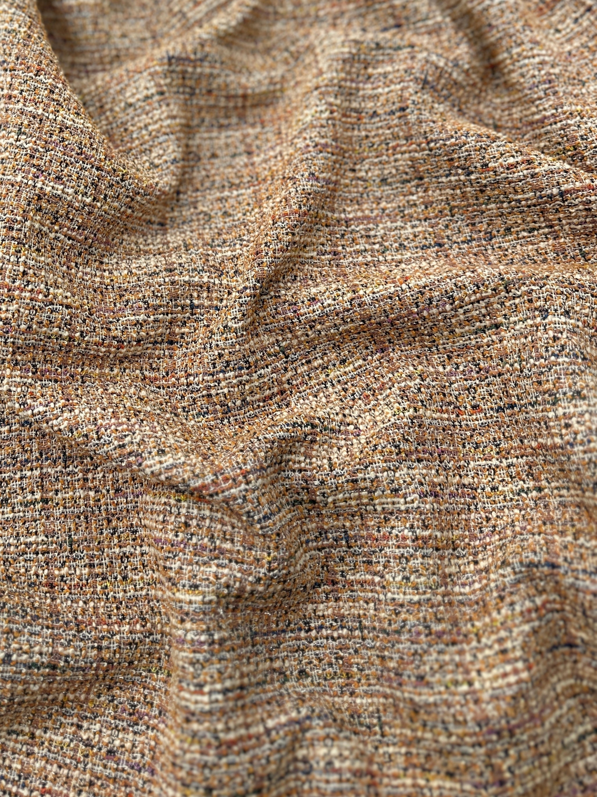 Beige Taupe Stretch Chenille Tweed, Tweed fabric, Soft tweed, Cozy chenille, Chenille texture, Winter tweed, Fashion tweed, Heavy tweed, Boucle chenille, Luxury tweed