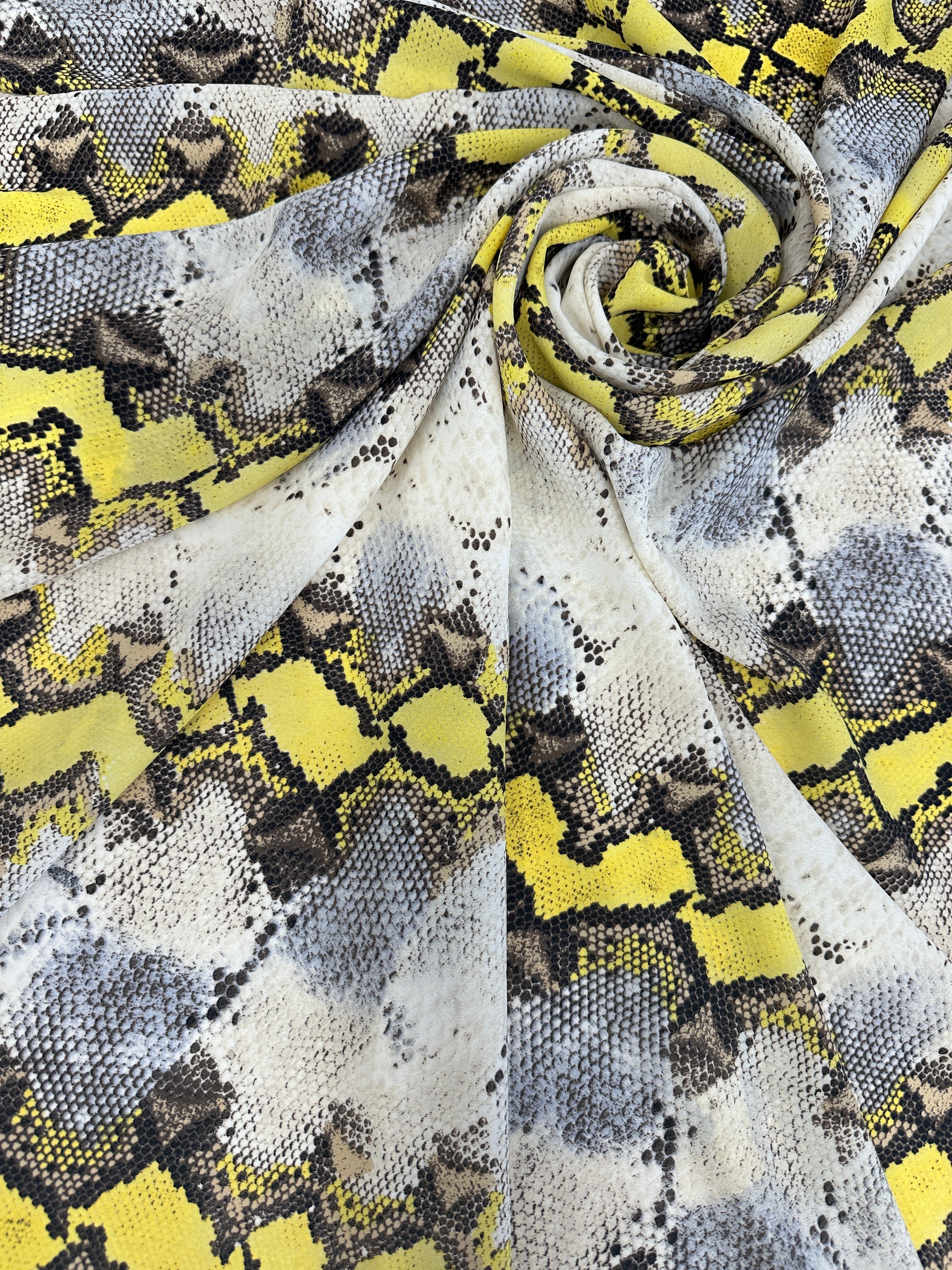 Snake Print Viscose Chiffon, online textile store, sewing, fabric store, sewing store, cheap fabric store, kiki textiles