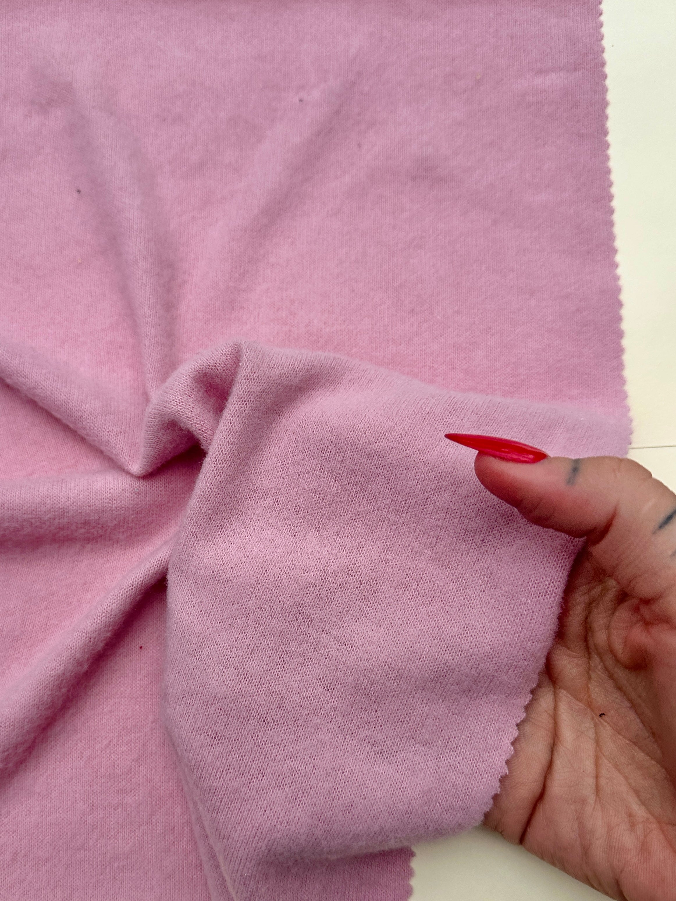 Baby Pink Buttery Spandex Faux Cashmere Knit, Fabric Store, Sewing Store, Cheap Fabric Store, Kiki Textiles, Textile by the Yard