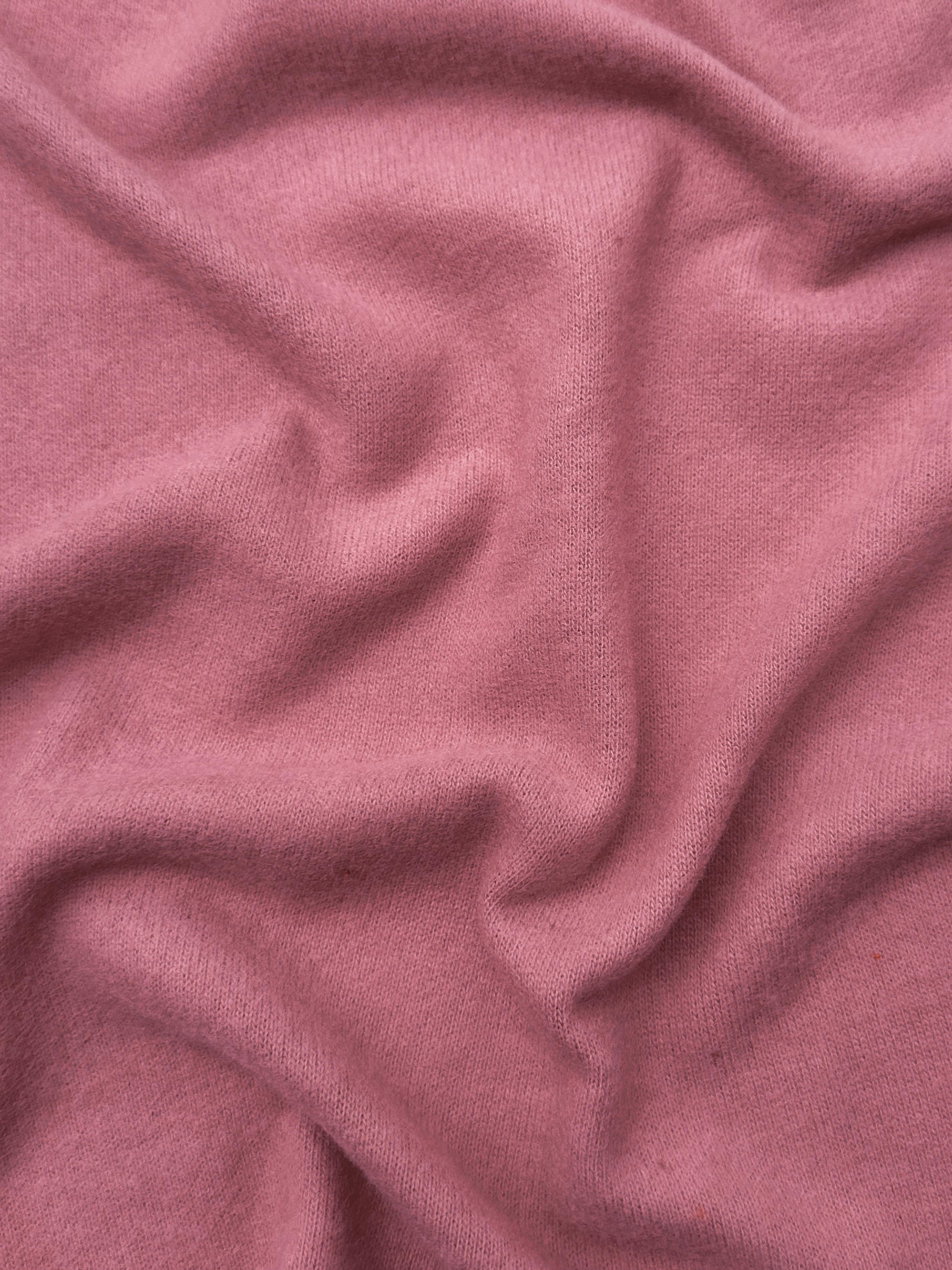 Dusty Rose Buttery Spandex Faux Cashmere Knit, Synthetic Cashmere Knit, Soft Sweater Knit Fabric, Cozy Faux Cashmere, Cashmere Feel Fabric, Winter Knit Material, Plush Knit Textile