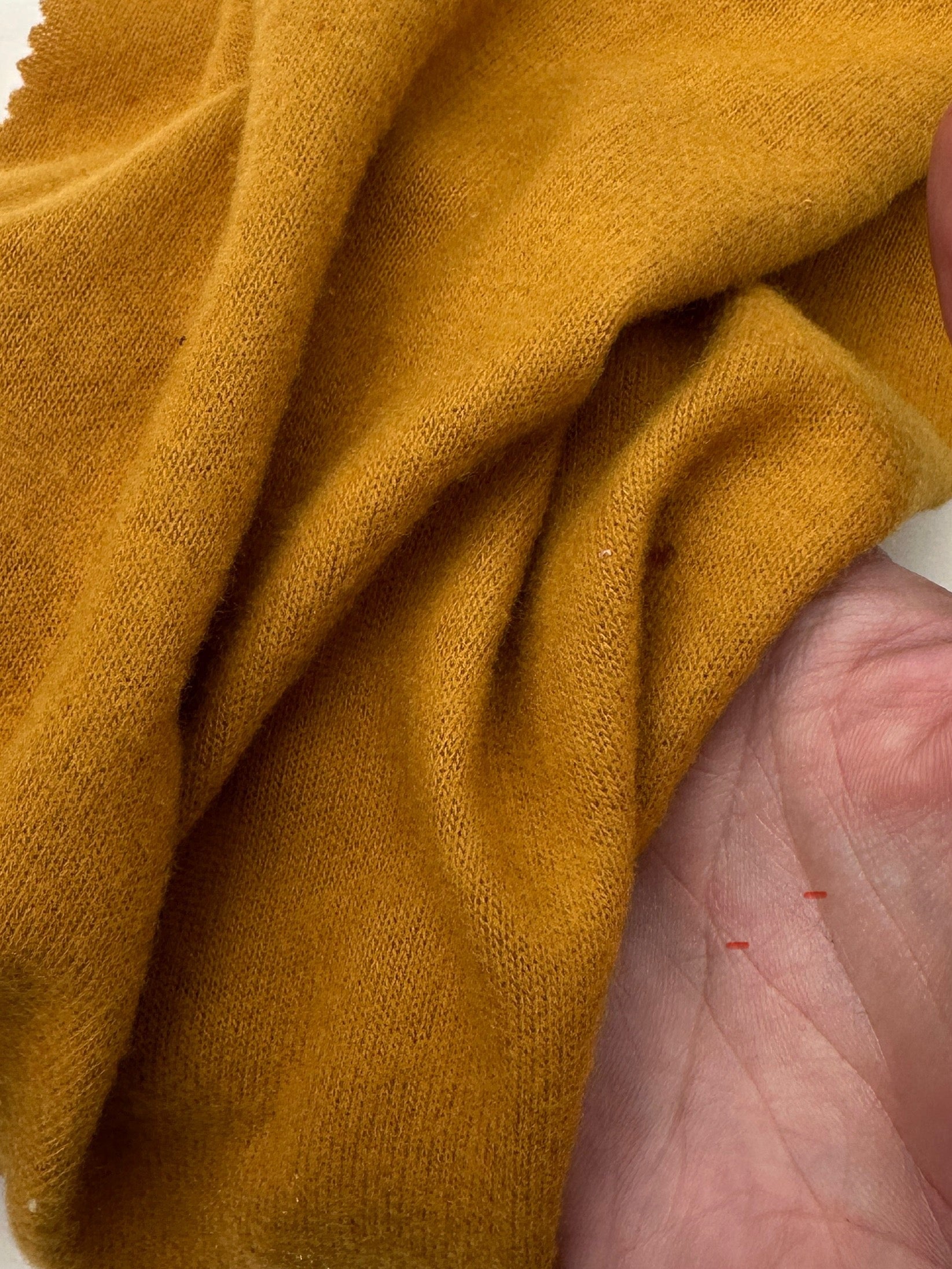 Honey Mustard Buttery Spandex Faux Cashmere Knit, Fabric Store, Sewing Store, Cheap Fabric Store, Kiki Textiles, Textile by the Yard
