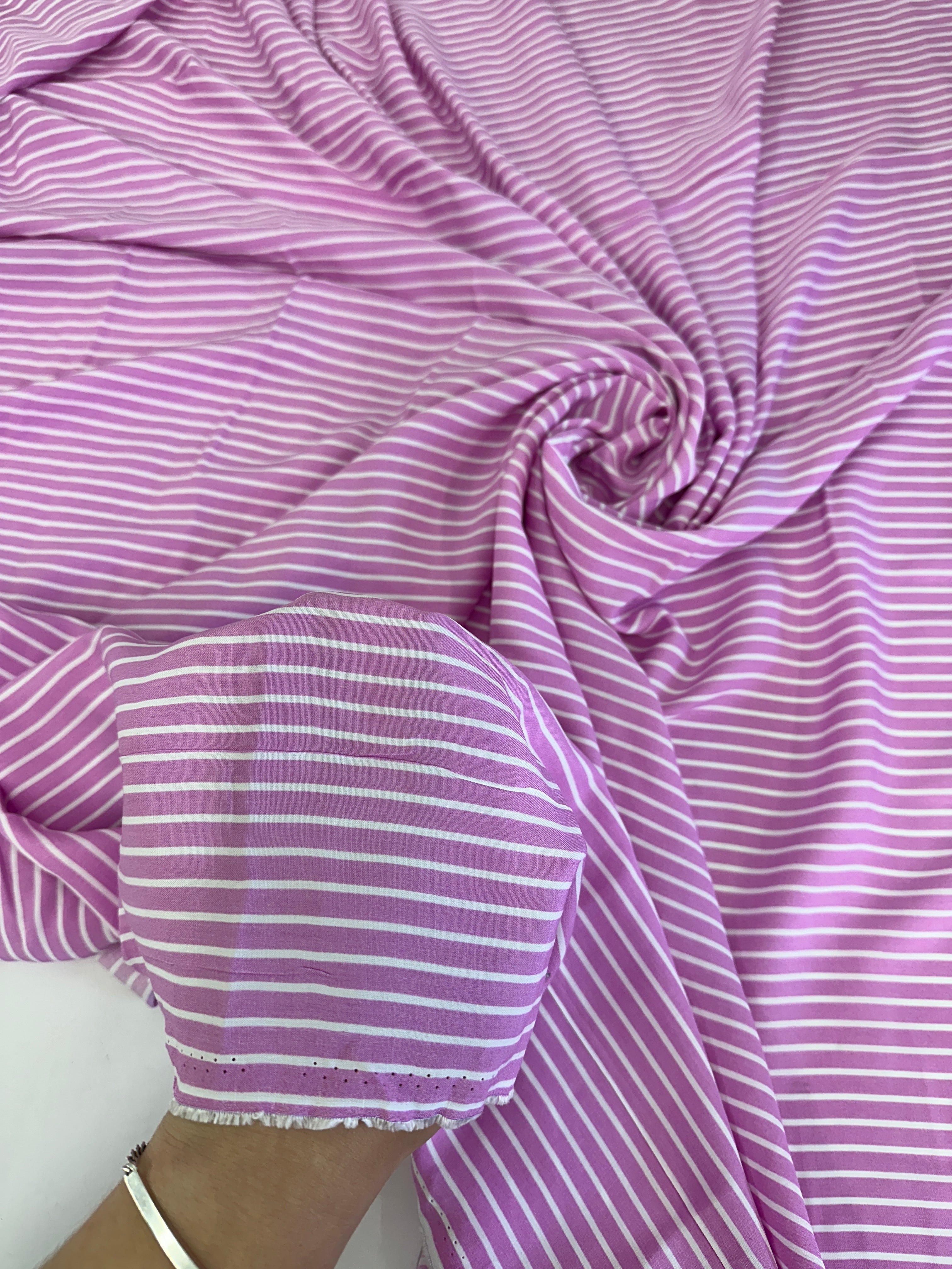 Pink White Stripped Cotton, Organic cotton, Breathable fabric, Lightweight fabric, Fair trade cotton, Cotton yarn, Gauze fabric, Cotton fashion, Tie-dye fabric
