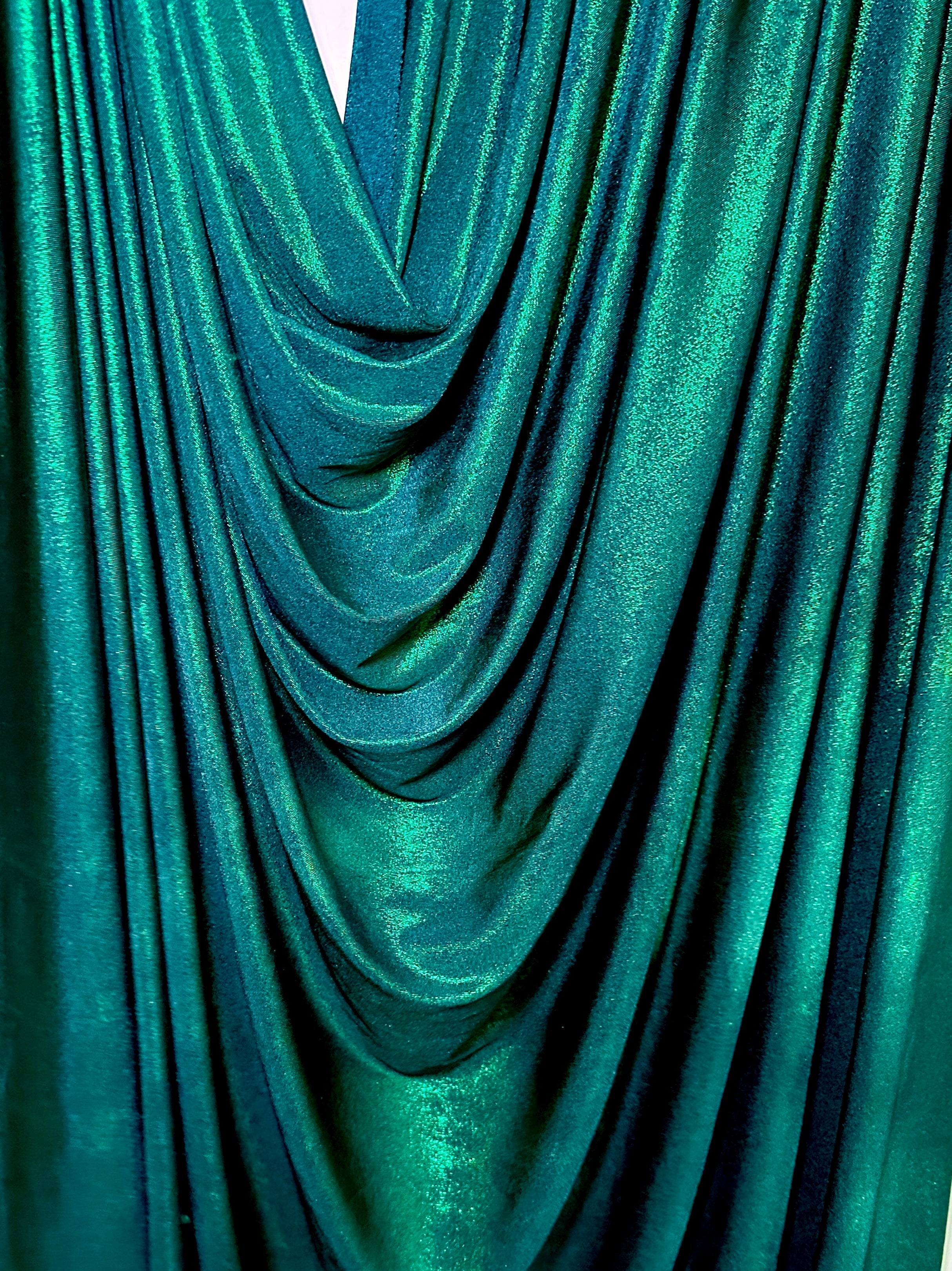 teal iridescent foiled jersey, teal green red foiled jersey, iridescent foiled jersey, green green foiled jersey, foiled jersey for woman, foiled jersey on sale, foiled jersey on discount, best quality foiled jersey 