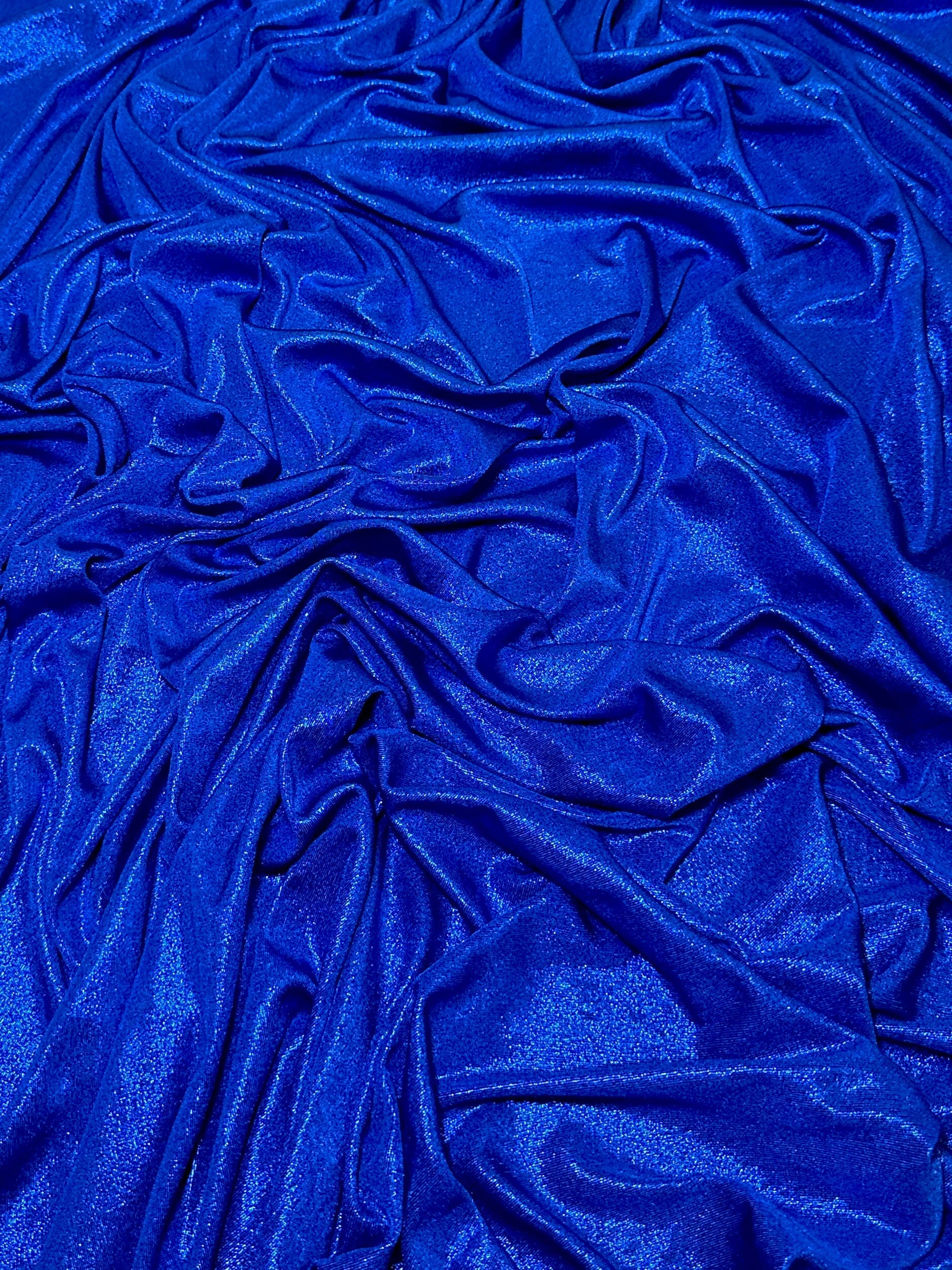 royal blue slinky foiled jersey, blue foiled jersey, dark blue foiled jersey, light blue foiled jersey, foiled jersey for woman, foiled jersey on sale, foiled jersey on discount, best quality foiled jersey 