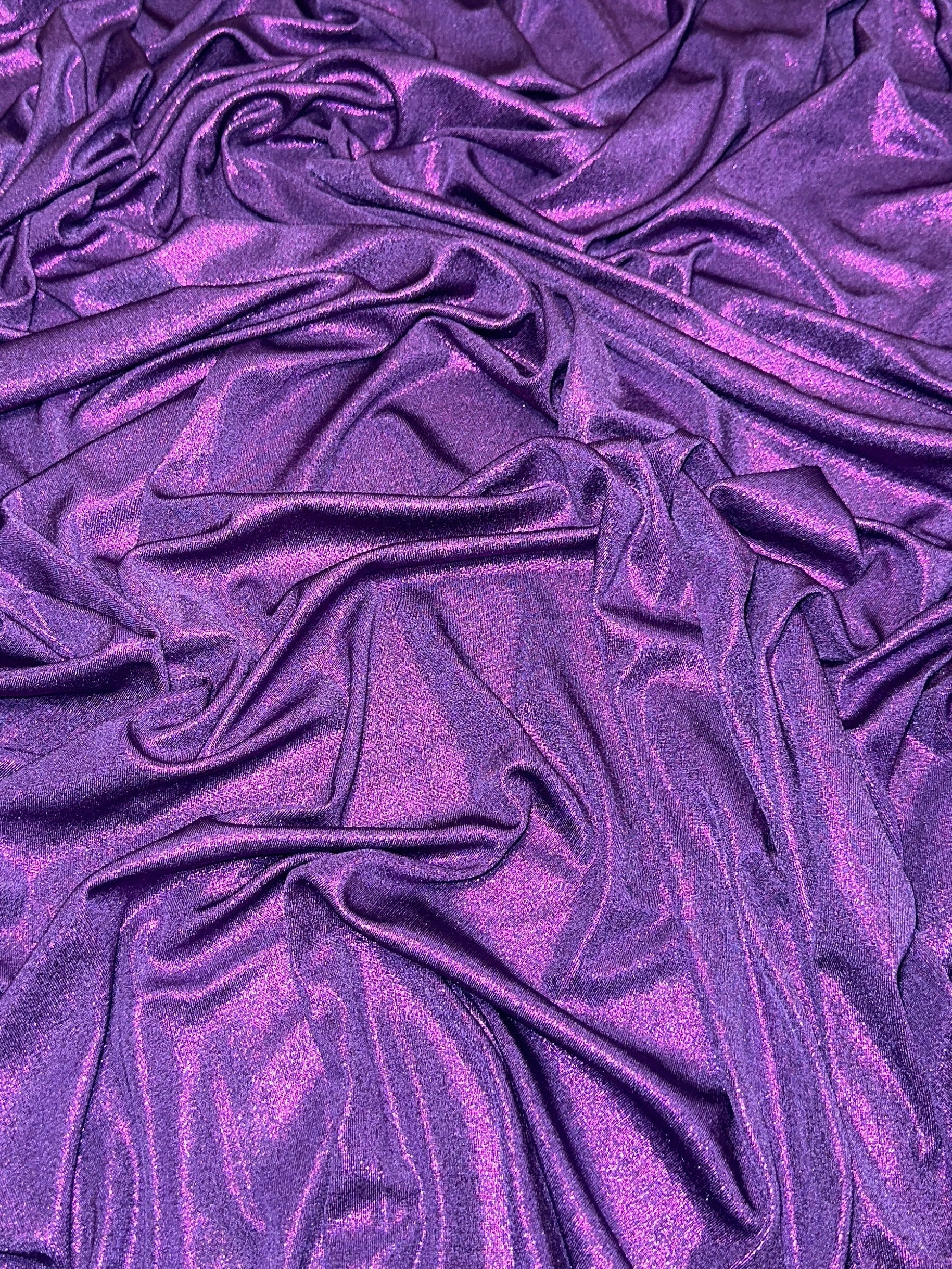 purple slinky foiled jersey, magenta foiled jersey, dark purple foiled jersey, light purple foiled jersey, foiled jersey for woman, foiled jersey on sale, foiled jersey on discount, best quality foiled jersey