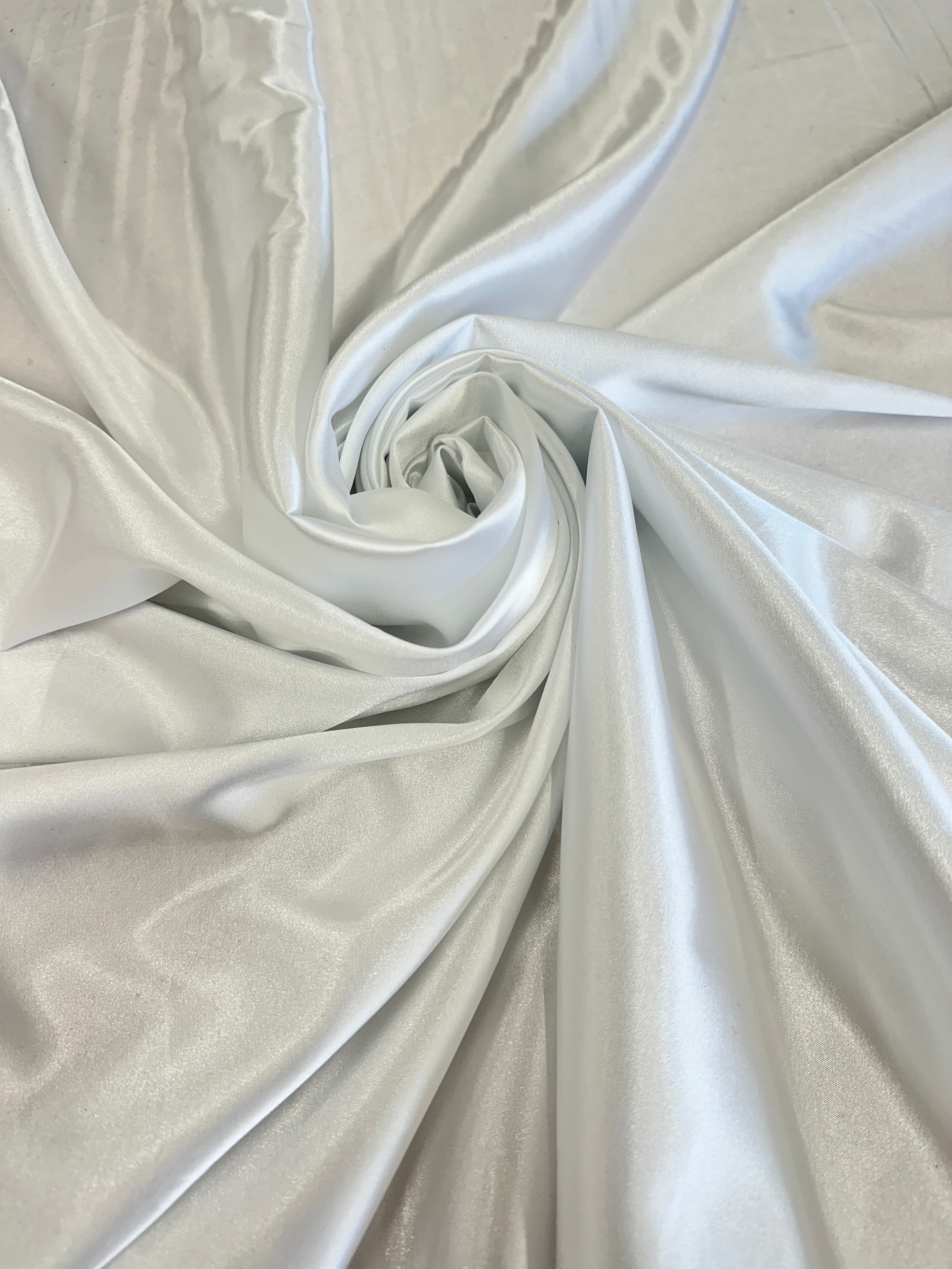 Off White Luxury Silky Satin, Luxury Silky Satin, Silky Satin, Premium Stretch Crepe Back Satin, Satin for Bride, Satin for Women, Satin in Low Price, Cheap Satin, Satin on Sale