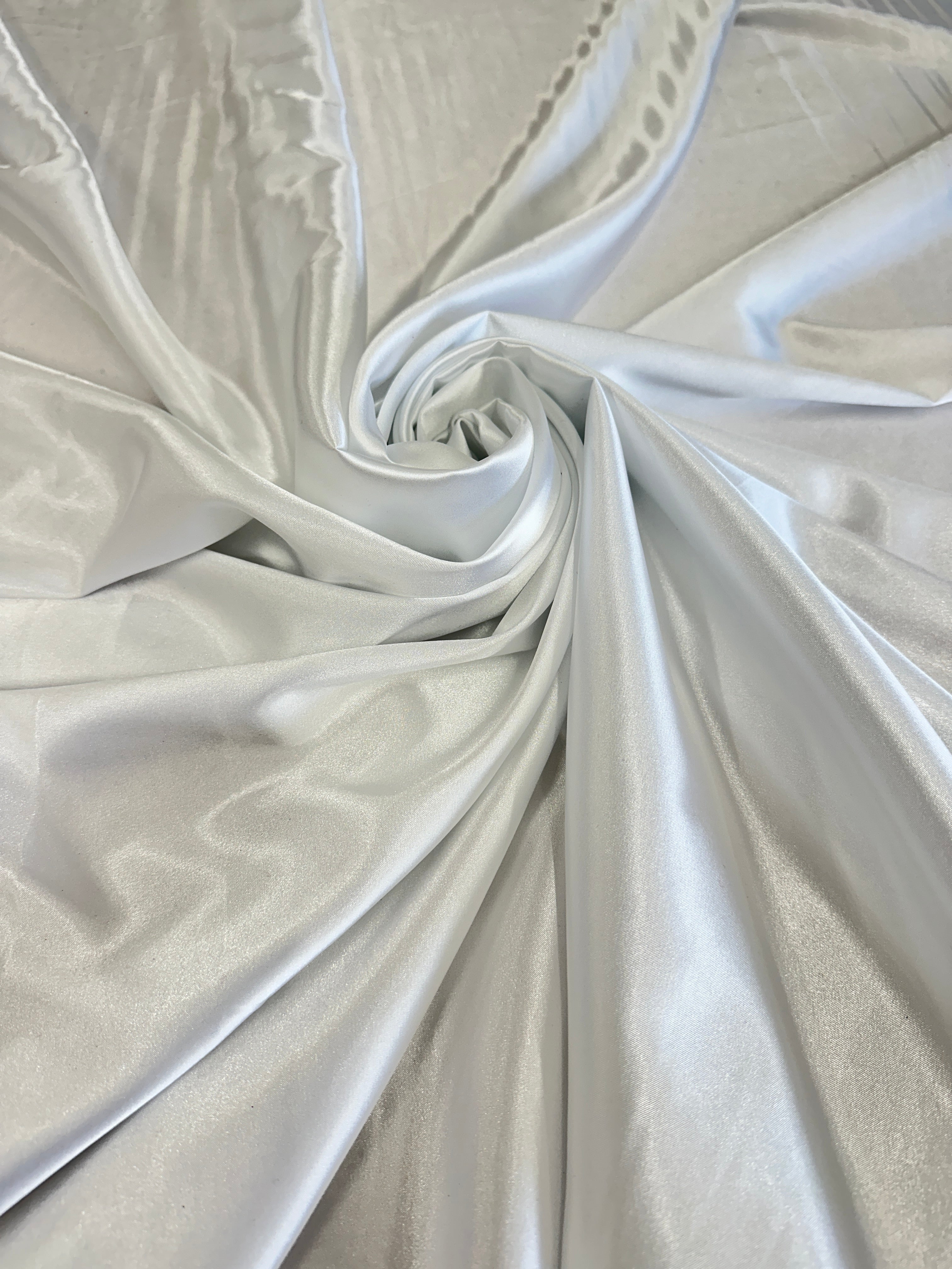 Off White Luxury Silky Satin, Luxury Silky Satin, Silky Satin, Premium Stretch Crepe Back Satin, Satin for Bride, Satin for Women, Satin in Low Price, Cheap Satin, Satin on Sale