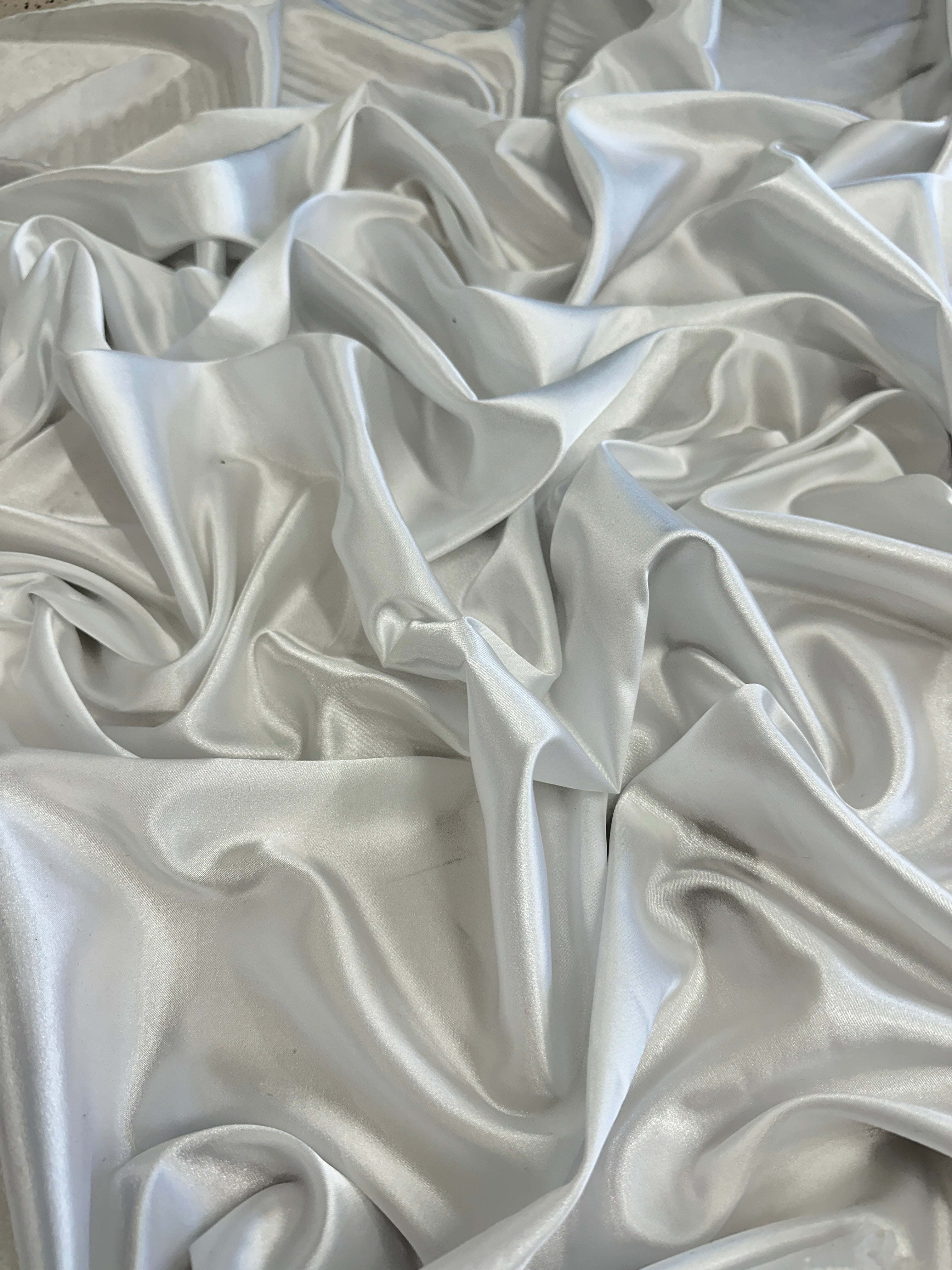 Off White Luxury Silky Satin, Luxury Silky Satin, Silky Satin, Premium Stretch Crepe Back Satin, Satin for Bride, Satin for Women, Satin in Low Price, Cheap Satin, Satin on Sale