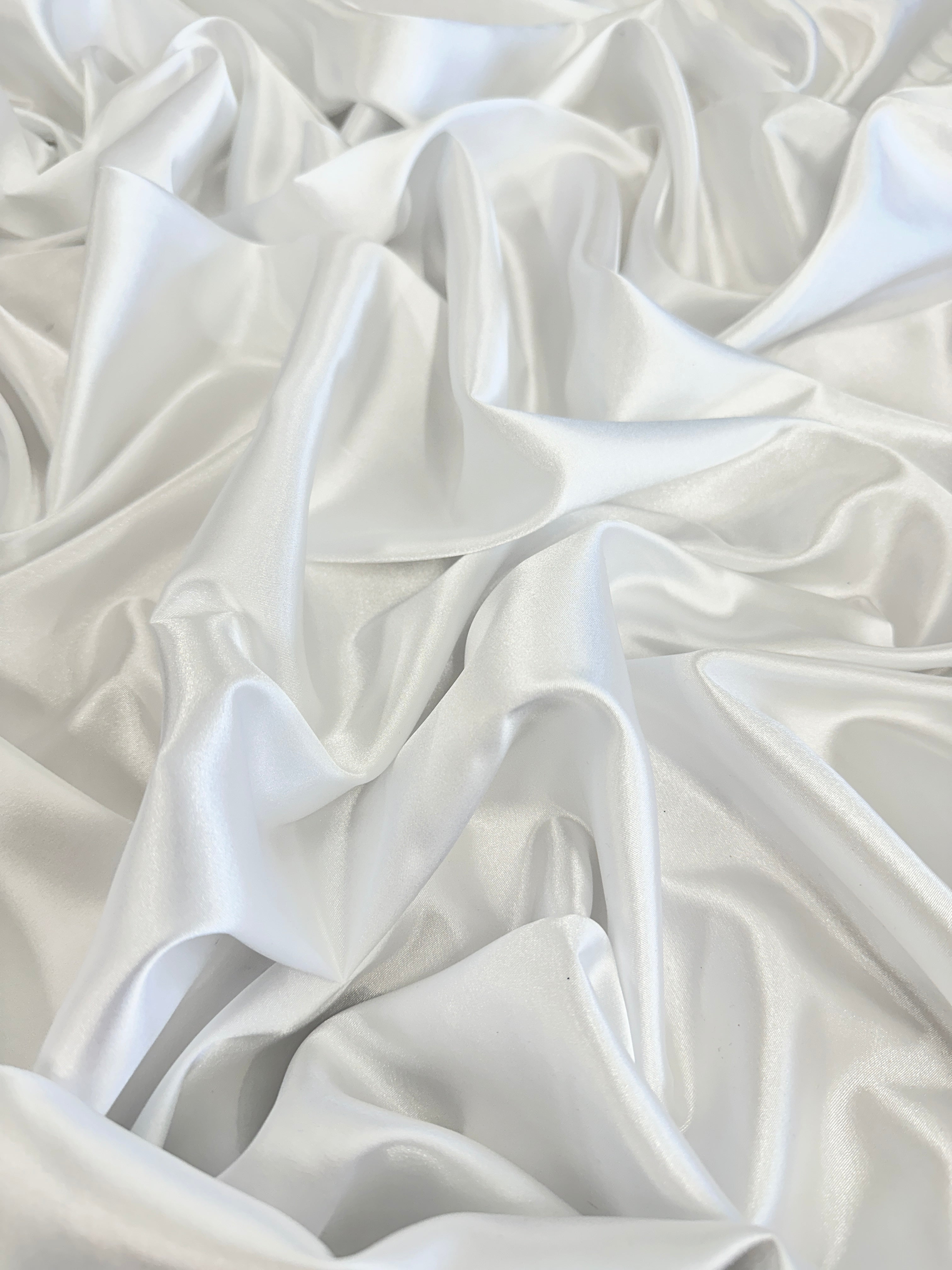 Off White Luxury Silky Satin, Shop Fabrics Online, Sewing, Fabric Store, Sewing Store, Cheap Fabric Store, Kiki Textiles, Textile by the Yard