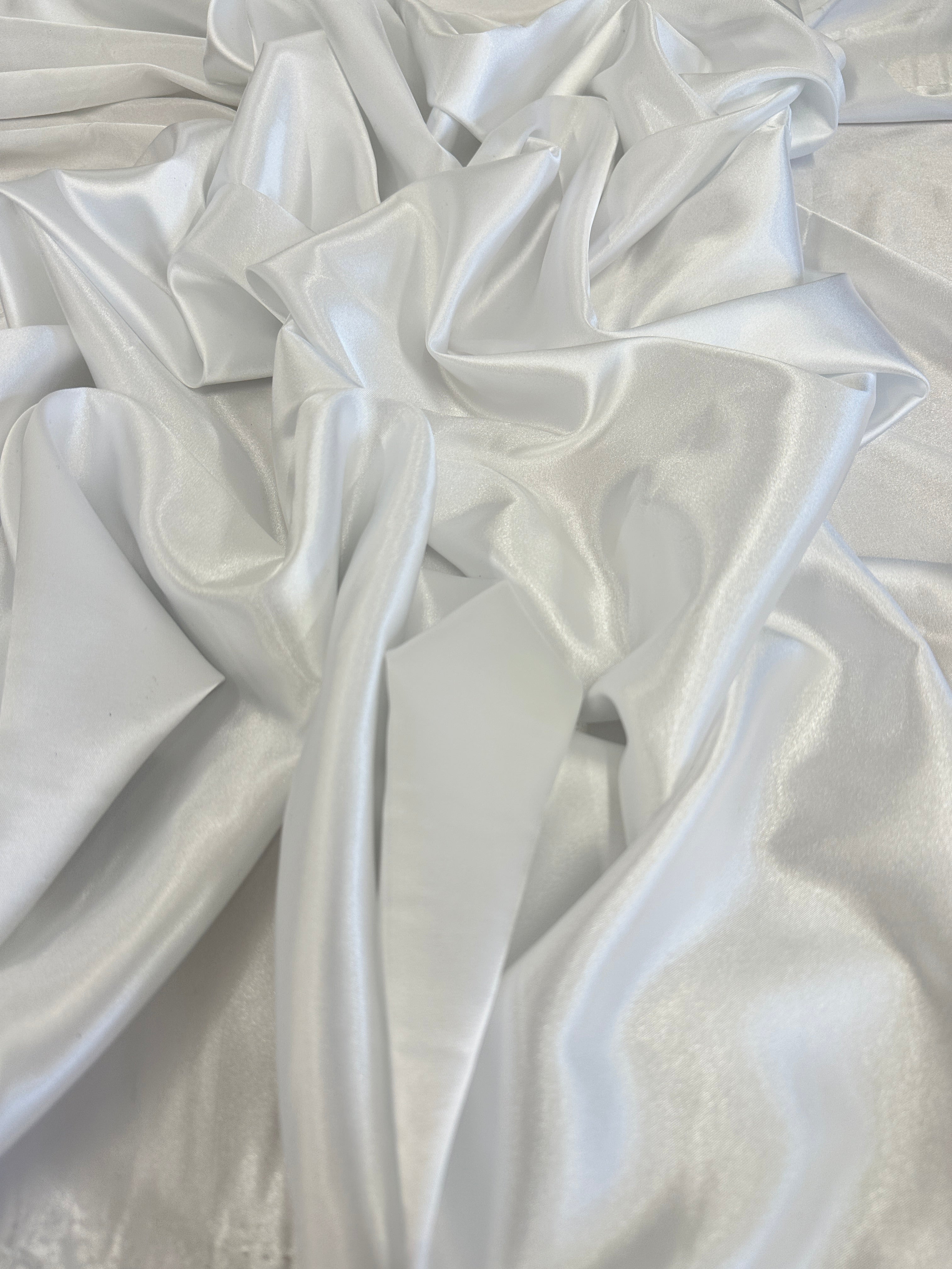 Off White Luxury Silky Satin, Luxury Silky Satin, Silky Satin, Premium Stretch Crepe Back Satin, Satin for Bride, Satin for Women, Satin in Low Price, Cheap Satin, Satin on Sale