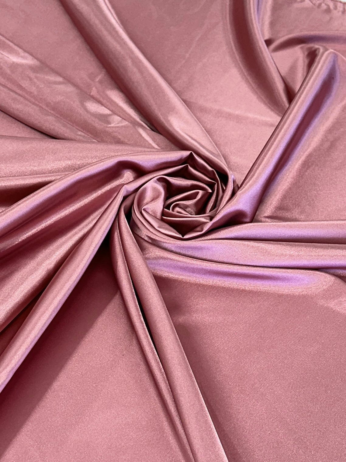 Mauve Luxury Silky Satin, Luxury Silky Satin, Silky Satin, Premium Stretch Crepe Back Satin, Satin for Bride, Satin for Women, Satin in Low Price, Cheap Satin, Satin on Sale
