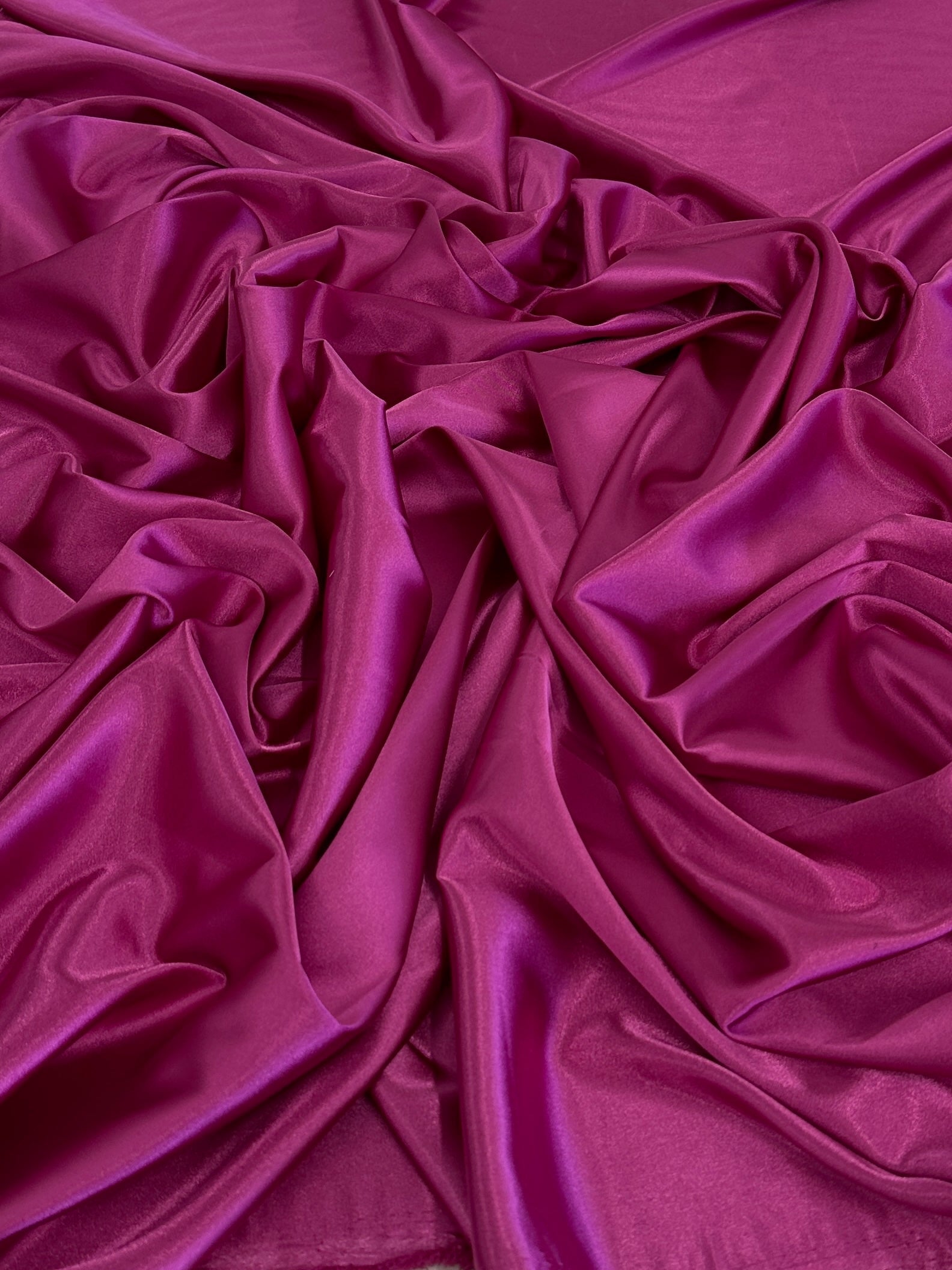 Fuchsia Luxury Silky Satin, Luxury Silky Satin, Silky Satin, Premium Stretch Crepe Back Satin, Satin for Bride, Satin for Women, Satin in Low Price, Cheap Satin, Satin on Sale