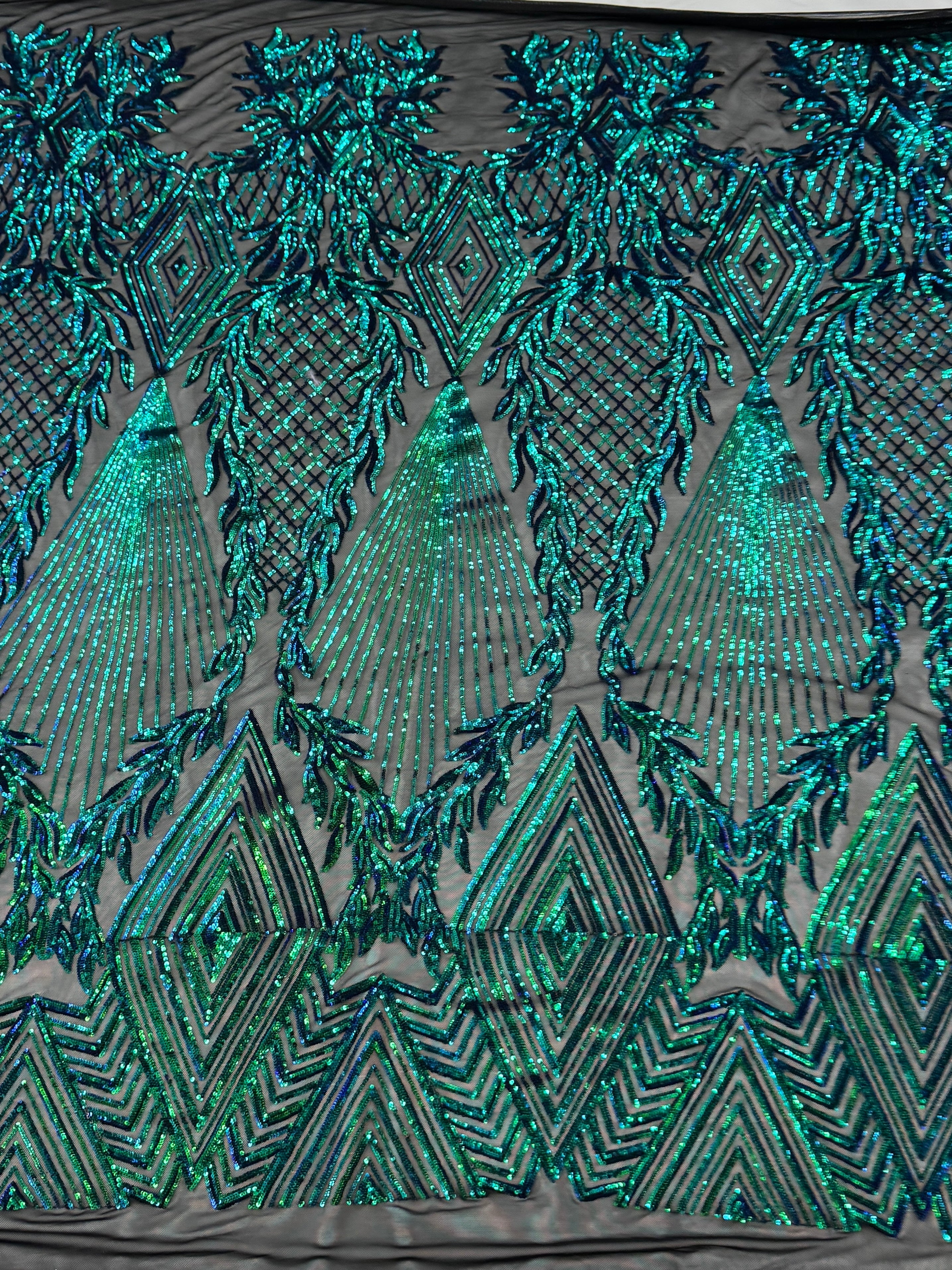 Emerald Embroidered Sequins on Mesh, Embroidered Sequin Mesh for woman, Stretch Sequin Mesh for bride, Stretch Sequin Mesh on sale, Embroidered Sequin Mesh on discount