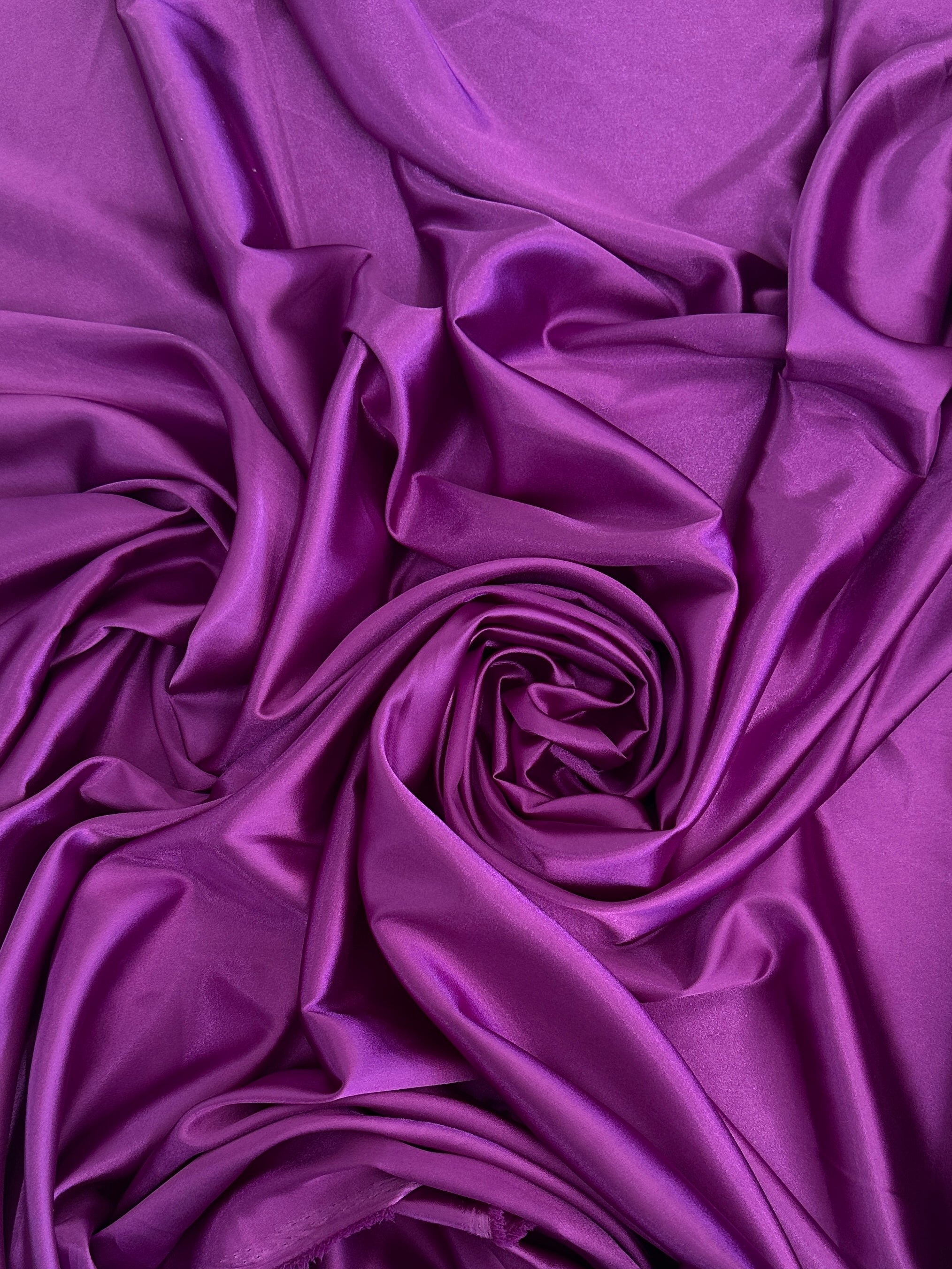 Violet Luxury Silky Satin, Luxury Silky Satin, Silky Satin, Premium Stretch Crepe Back Satin, Satin for Bride, Satin for Women, Satin in Low Price, Cheap Satin, Satin on Sale