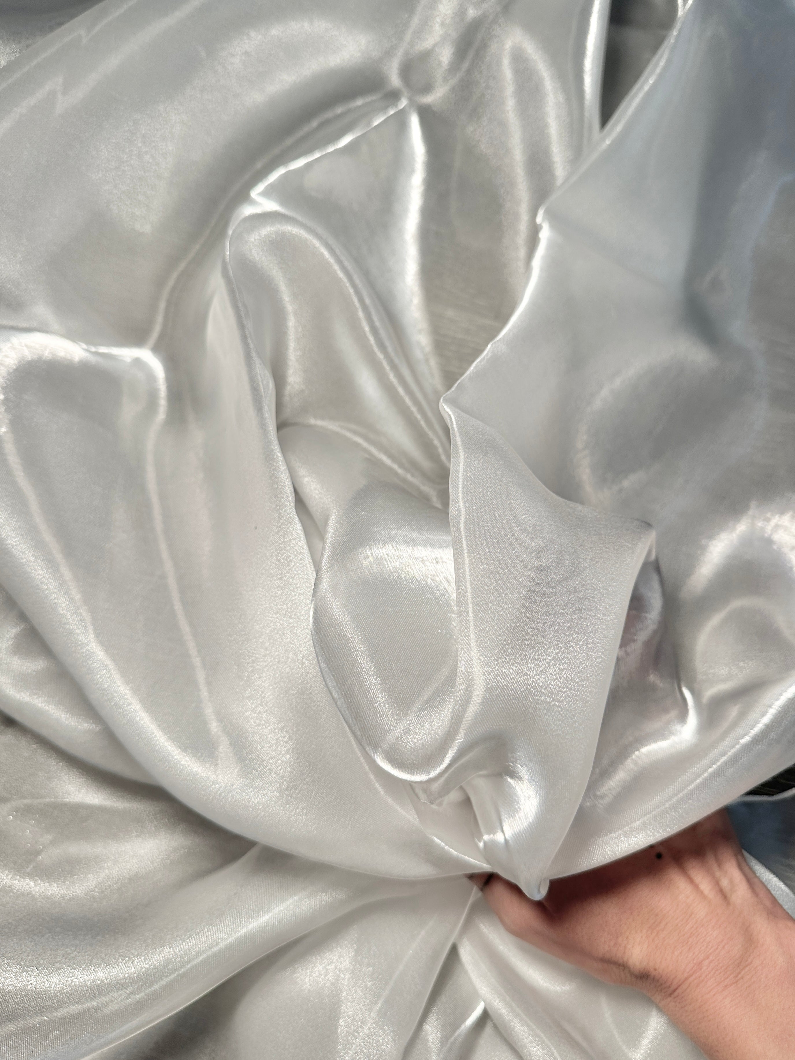 White Liquid Shimmery Liquid Organza, Fabric Store, Sewing Store, Cheap Fabric Store, Kiki Textiles, Textile by the Yard