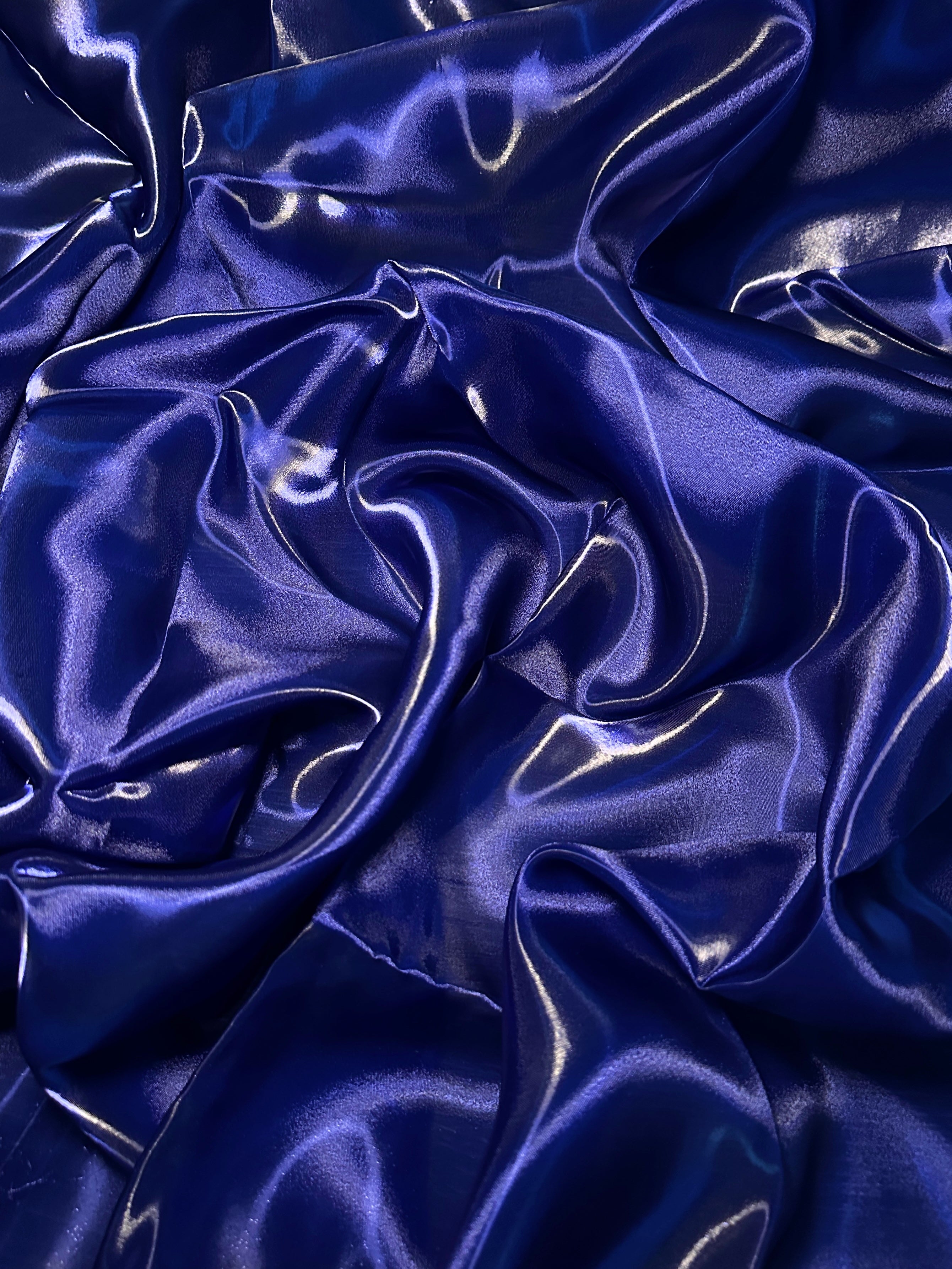 Sapphire Blue Liquid Shimmery Organza, Fabric Store, Sewing Store, Cheap Fabric Store, Kiki Textiles, Textile by the Yard