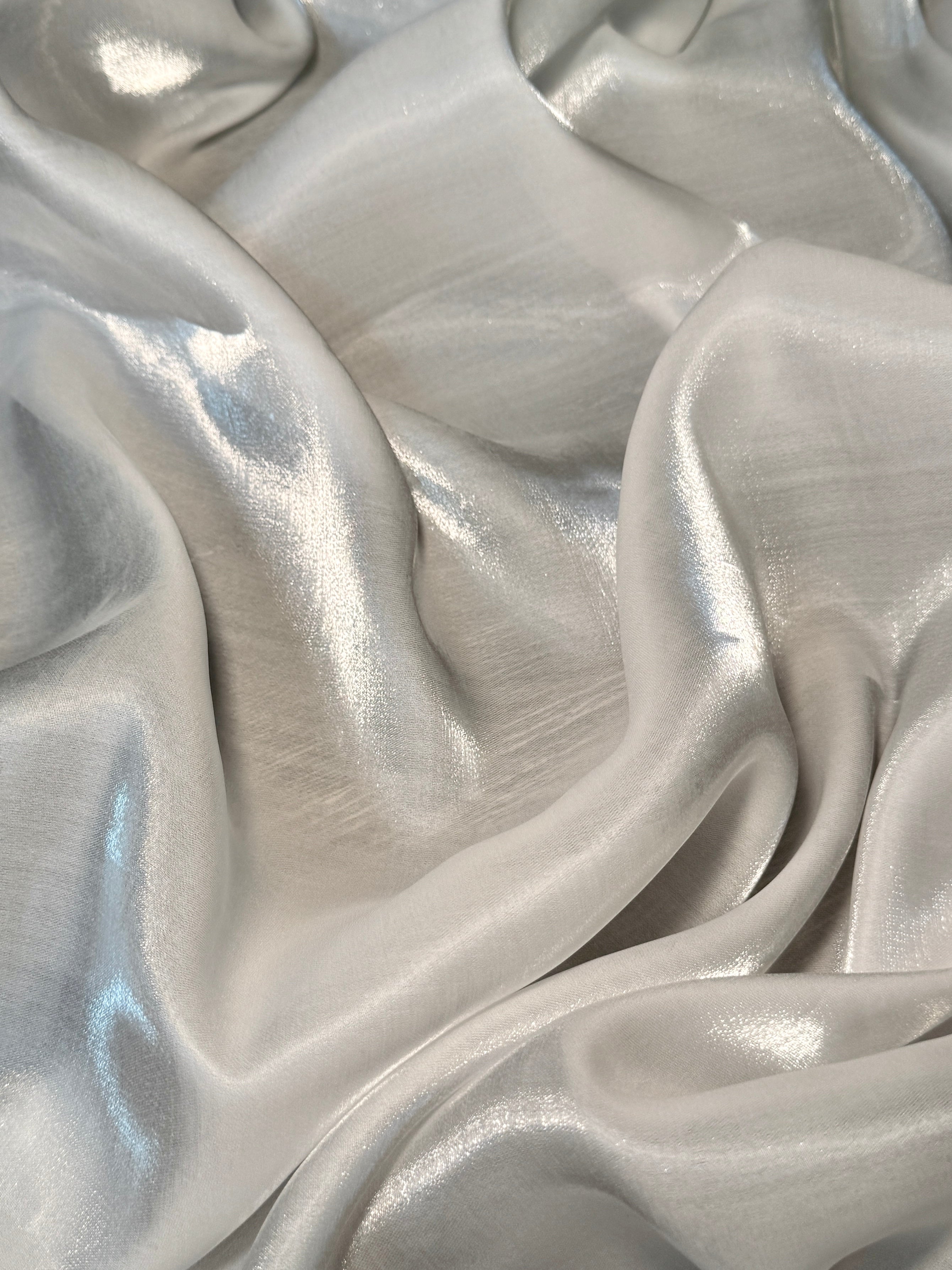 Off White Water Liquid Shimmery Chiffon, Sewing Store, Cheap Fabric Store, Kiki Textiles, Textile by the Yard
Off White Water Liquid Shimmery Chiffon, Sewing Store, Cheap Fabric Store, Kiki Textiles, Textile by the Yard