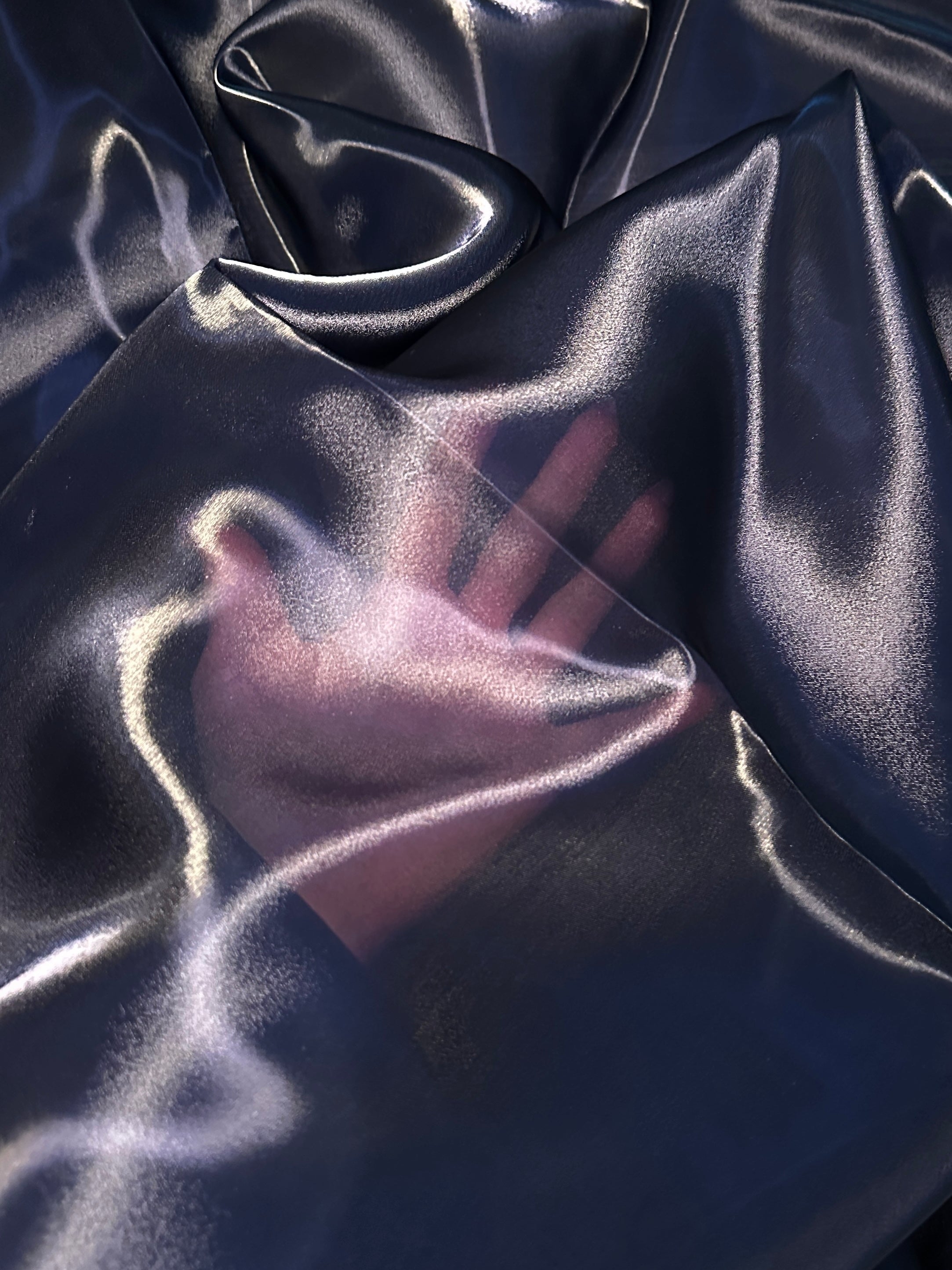 Navy Blue Liquid Shimmery Organza, Fabric Store, Sewing Store, Cheap Fabric Store, Kiki Textiles, Textile by the Yard