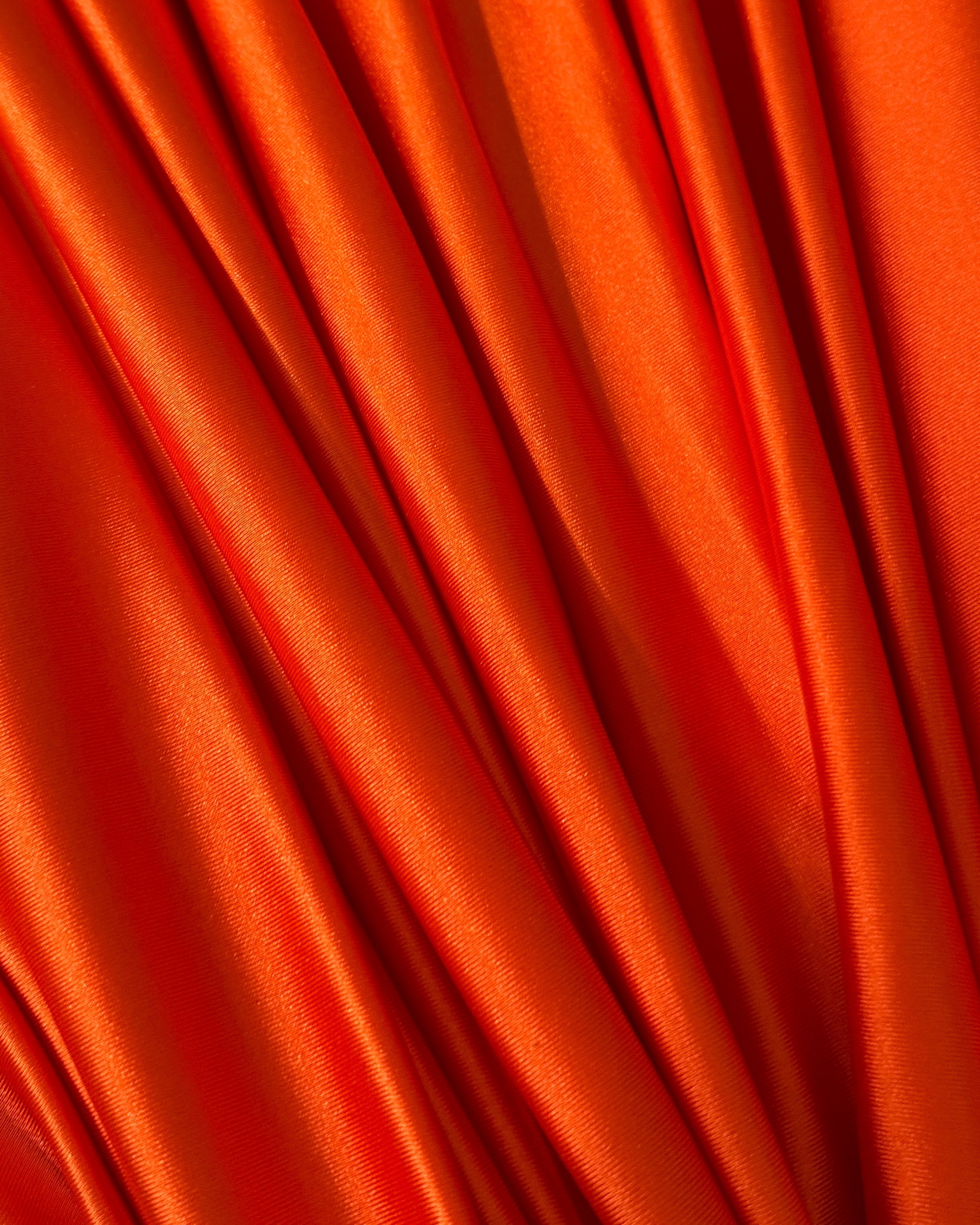 Orange Shiny Nylon Spandex, Kiki Sewing Store, Luxury Fabric, Cheap Fabric Store, Kiki Textiles, Textile by the Yard, Los Angeles Fabrics