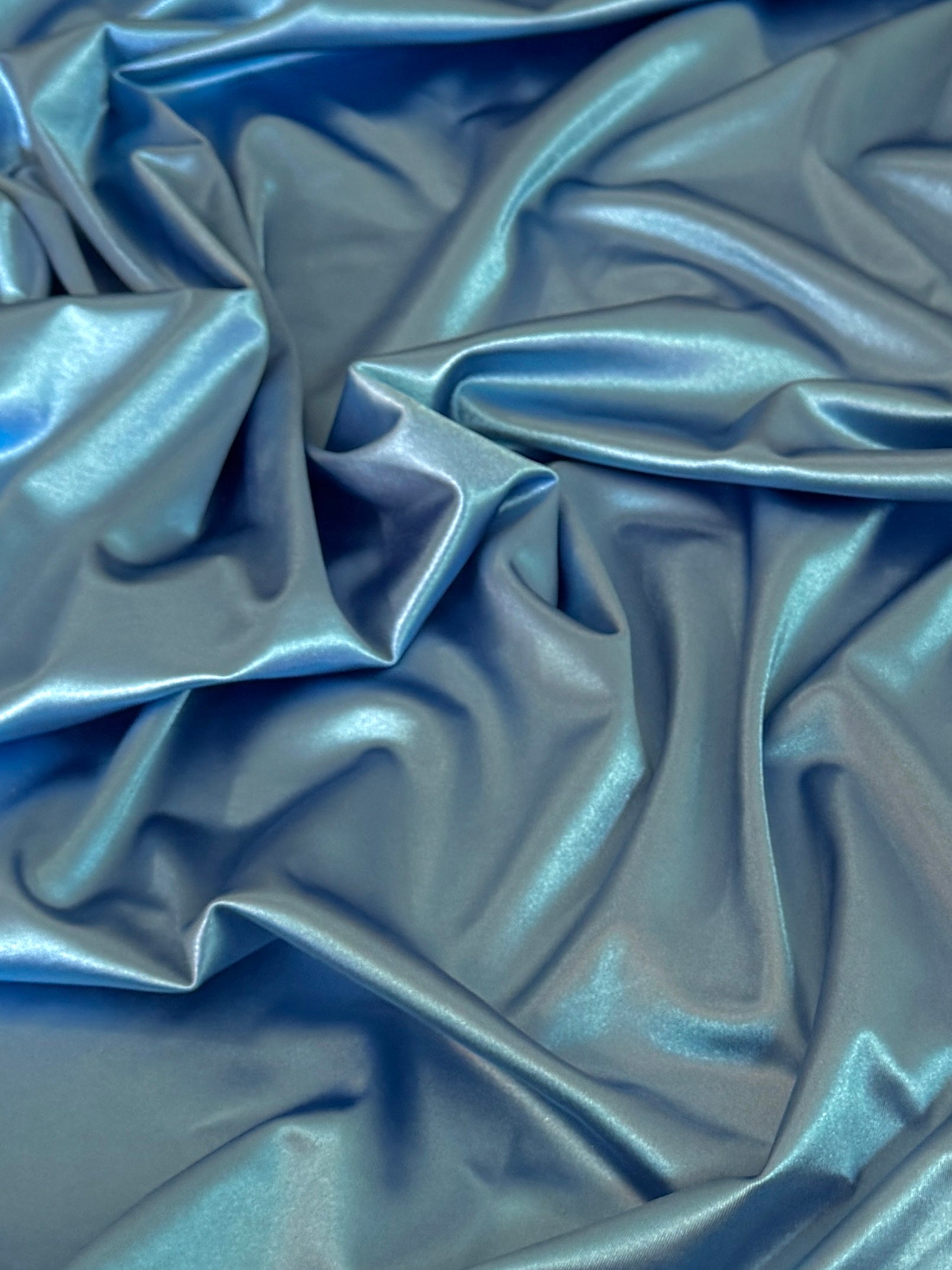 Slate Blue Shiny Nylon Spandex, Nylon Spandex Fabric, Stretch Spandex Fabric, Shiny Spandex Fabric, Spandex Fabric, Stretch Nylon Fabric, Nylon Fabric, Shiny Fabric, Elastic Fabric