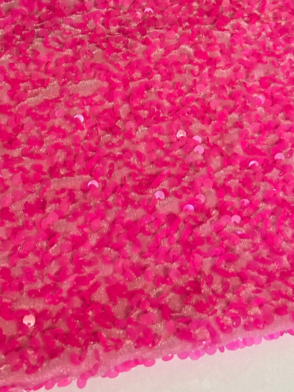 Neon Pink Sequin on Velvet, Fabric Store, Sewing Store, Cheap Fabric Store, Kiki Textiles, Textile by the Yard
