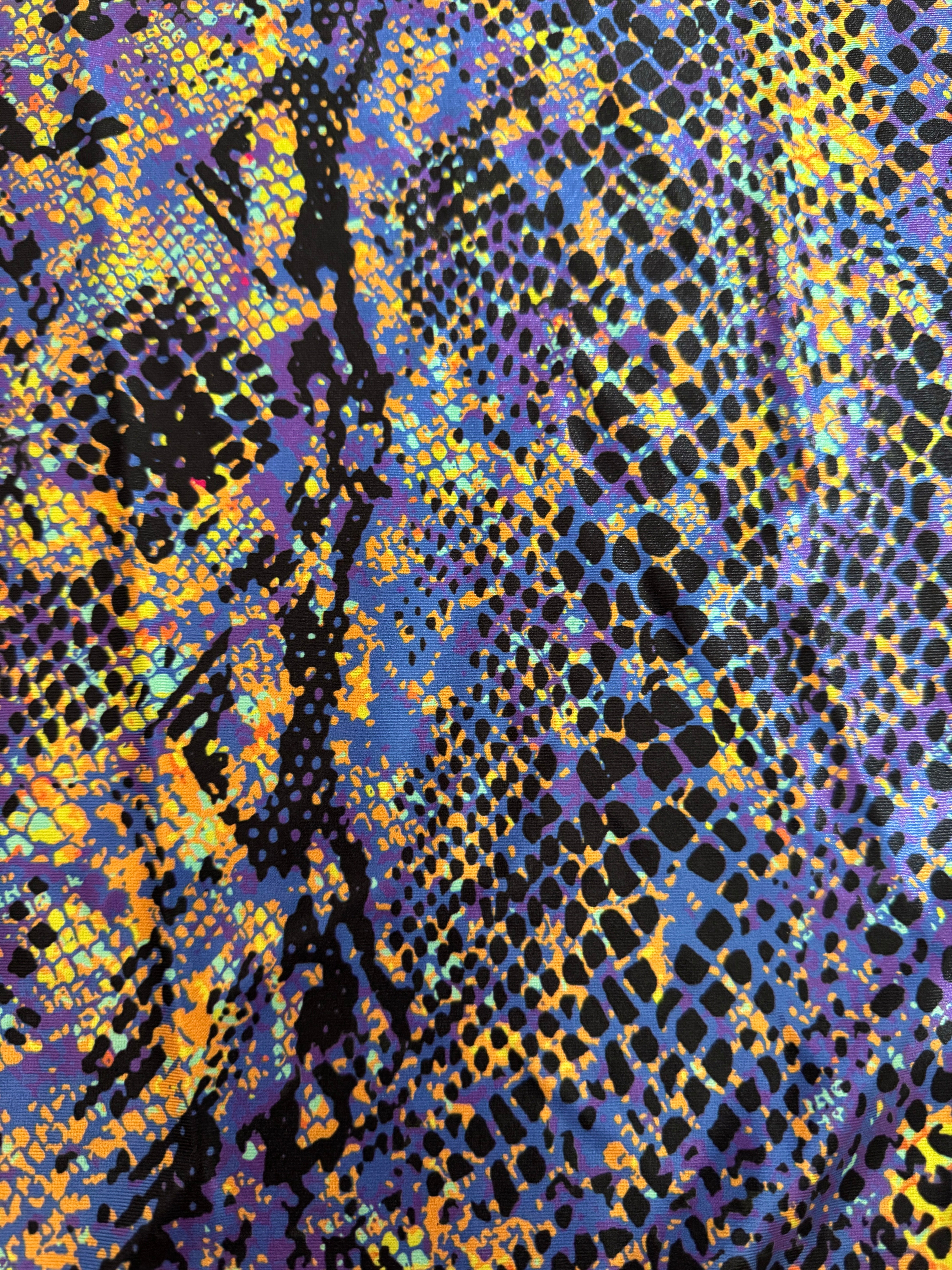 Purple Snake Print Nylon Spandex, Nylon Spandex Print, Printed Spandex Fabric, Stretch Print Fabric, Printed Stretch Fabric, Spandex Print Fabric, Printed Fabric Stretch