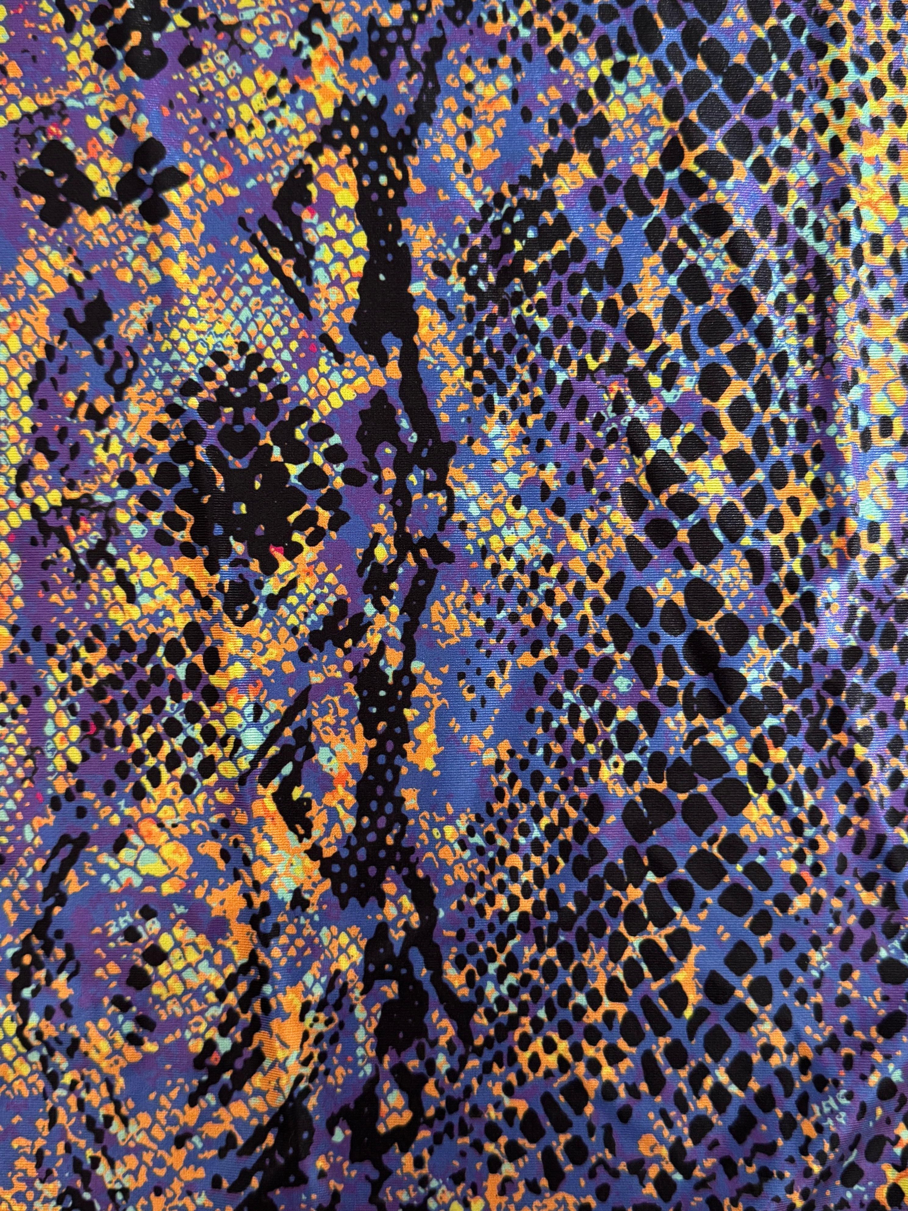 Purple Snake Print Nylon Spandex, Kiki Sewing Store, Luxury Fabric, Cheap Fabric Store, Kiki Textiles, Textile by the Yard, Los Angeles Fabrics