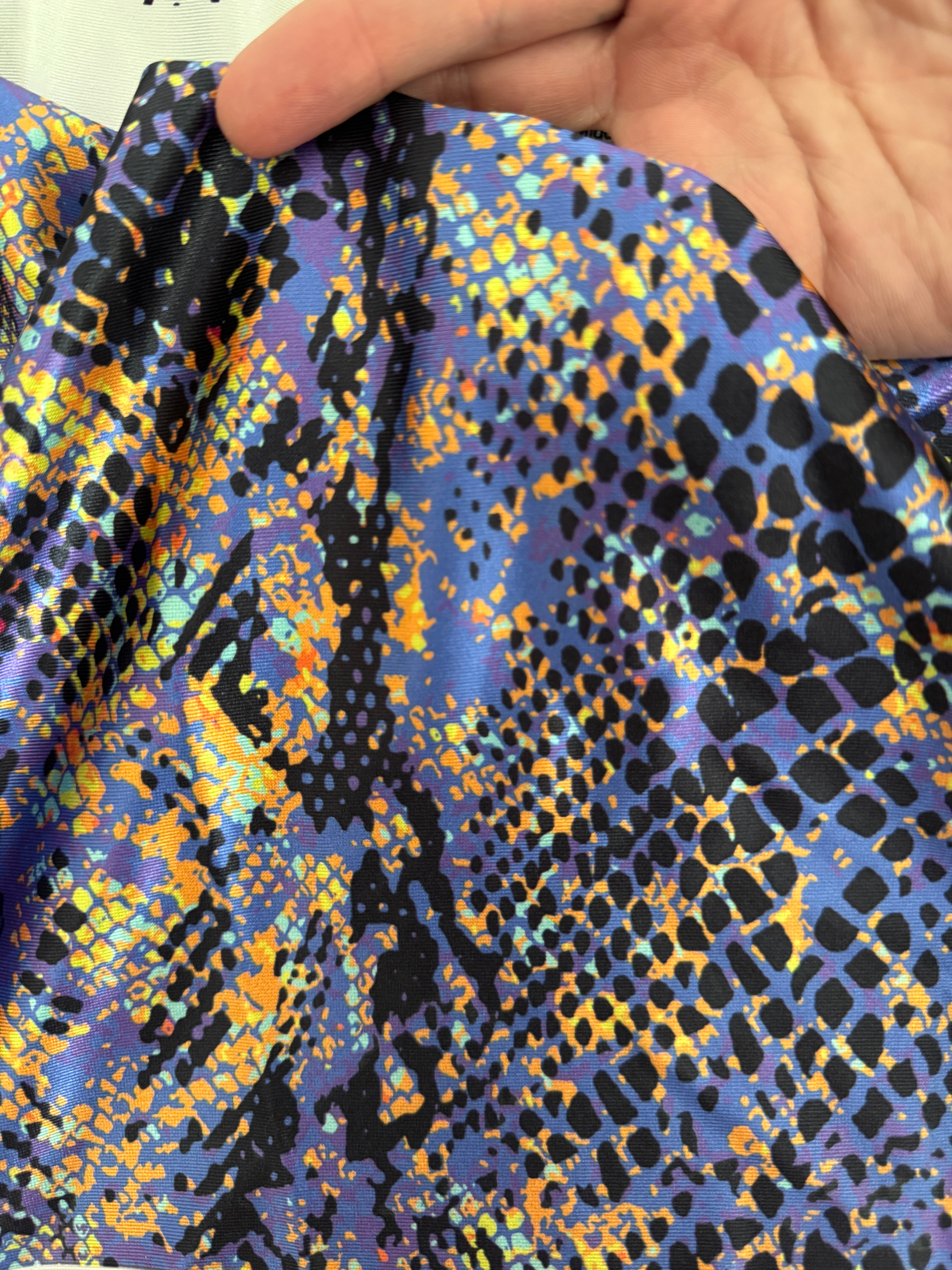 Purple Snake Print Nylon Spandex, Kiki Sewing Store, Luxury Fabric, Cheap Fabric Store, Kiki Textiles, Textile by the Yard, Los Angeles Fabrics