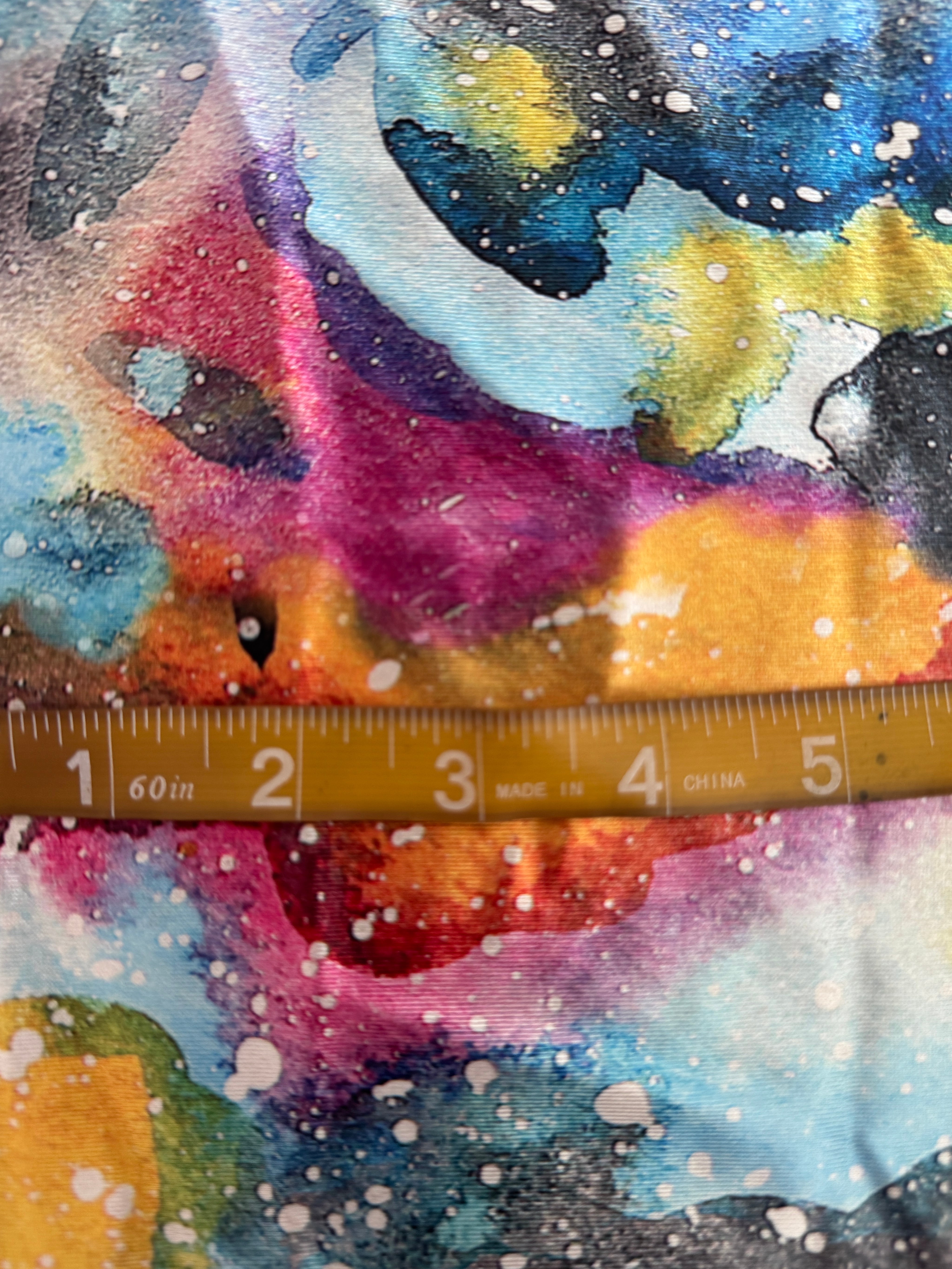 Watercolor Galaxy Splash Nylon Spandex, Nylon Spandex Print, Printed Spandex Fabric, Stretch Print Fabric, Printed Stretch Fabric, Spandex Print Fabric, Printed Fabric Stretch