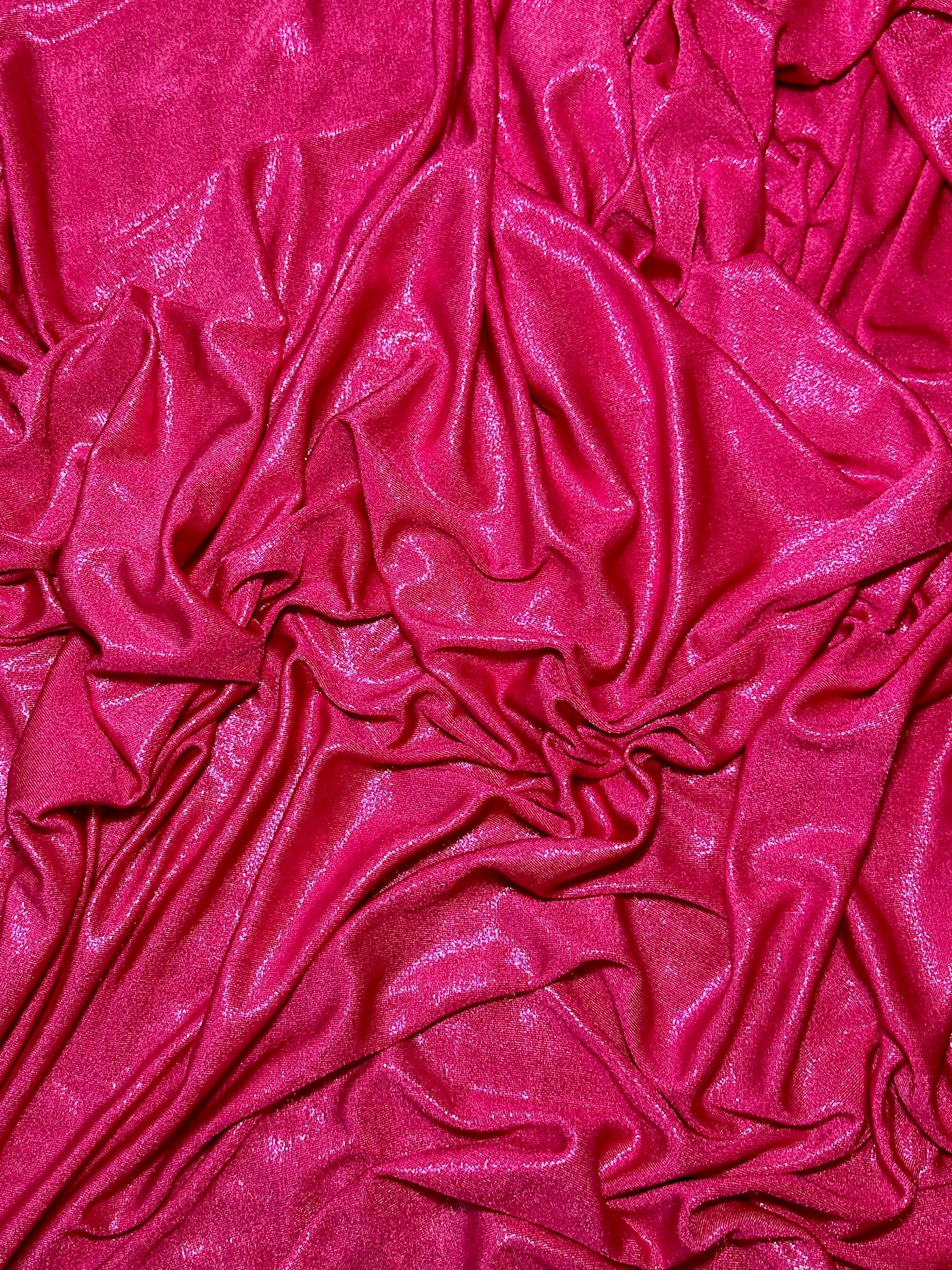 Hot Pink Slinky Foiled Jersey