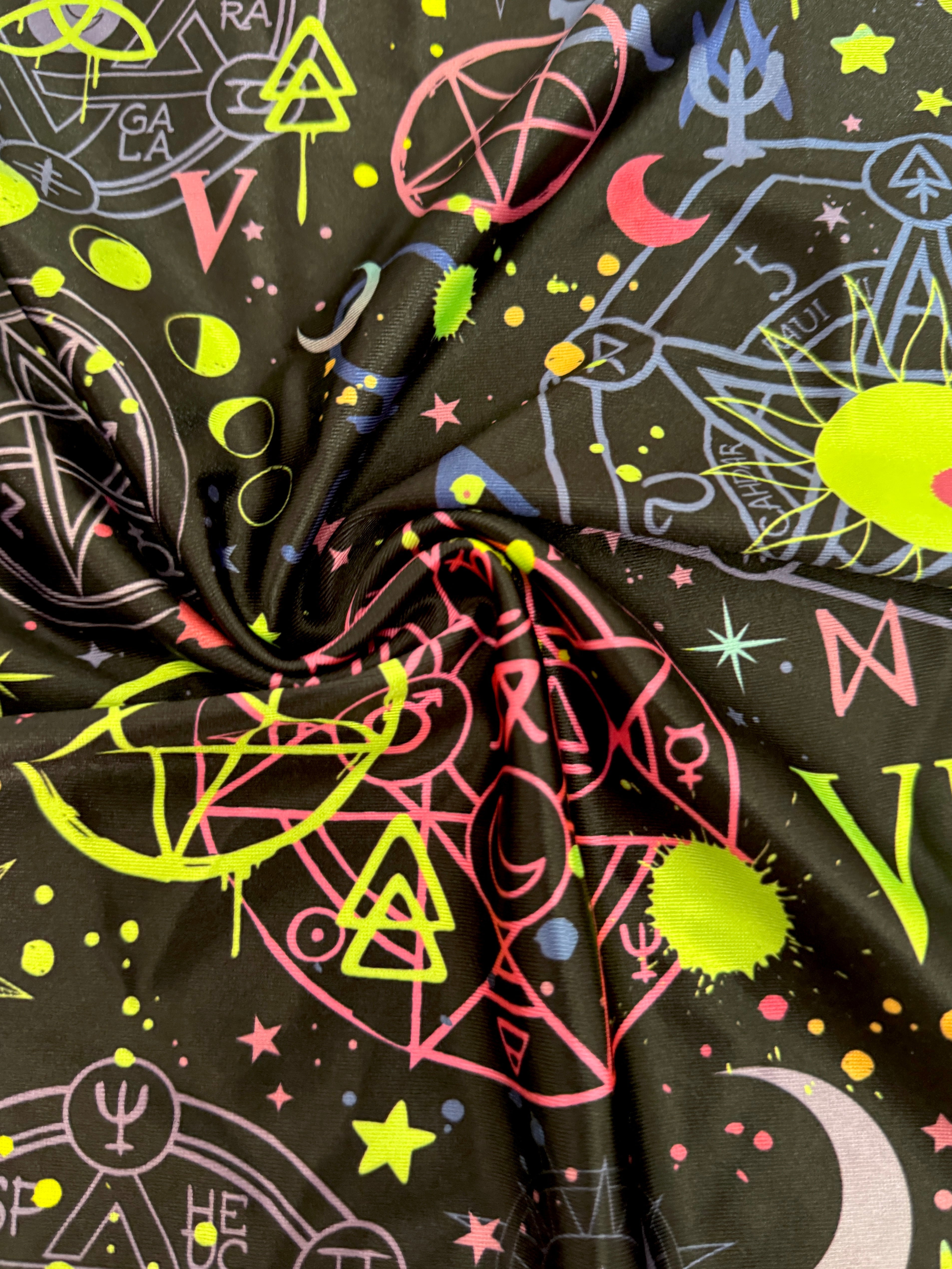 Zodiac Astrology Nylon Spandex, Kiki Sewing Store, Luxury Fabric, Cheap Fabric Store, Kiki Textiles, Textile by the Yard, Los Angeles Fabrics