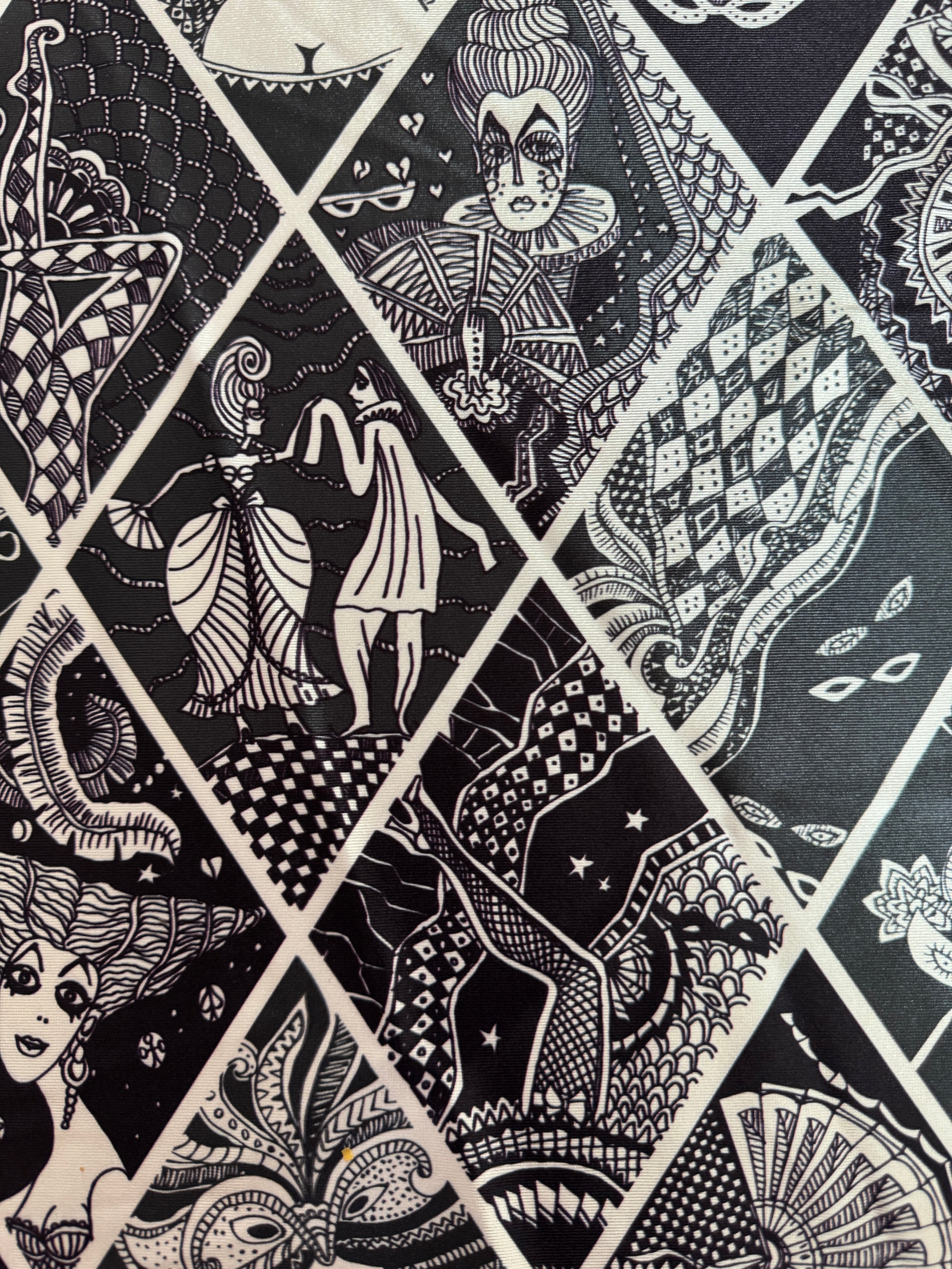 Midnight Stories Nylon Spandex, Kiki Sewing Store, Luxury Fabric, Cheap Fabric Store, Kiki Textiles, Textile by the Yard, Los Angeles Fabrics