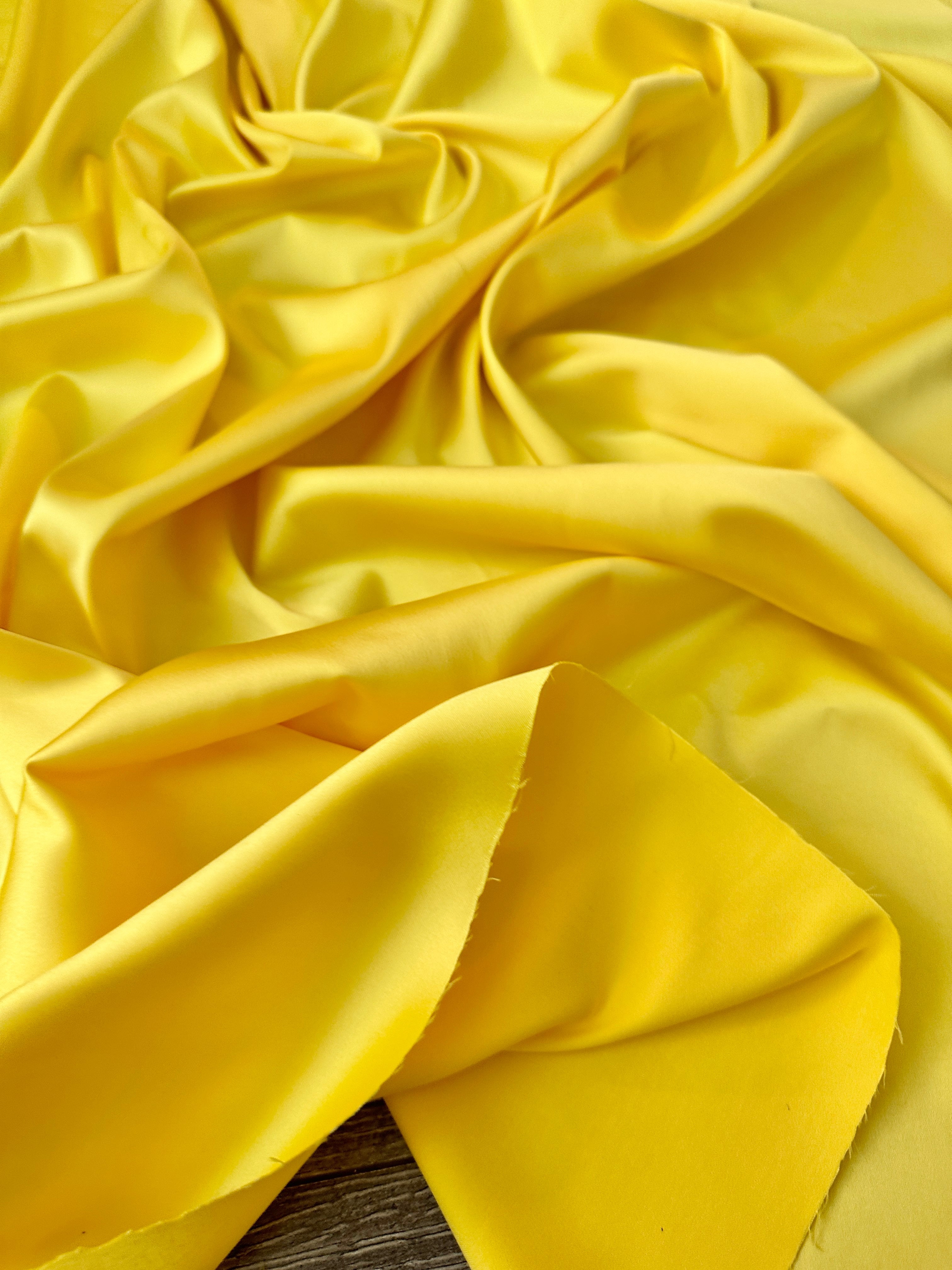  yellow stretch crepe back satin, light yellow stretch crepe back satin, dark yellow stretch crepe back satin, premium stretch crepe back satin, satin for bride, satin for woman, satin in low price, cheap satin, satin on sale