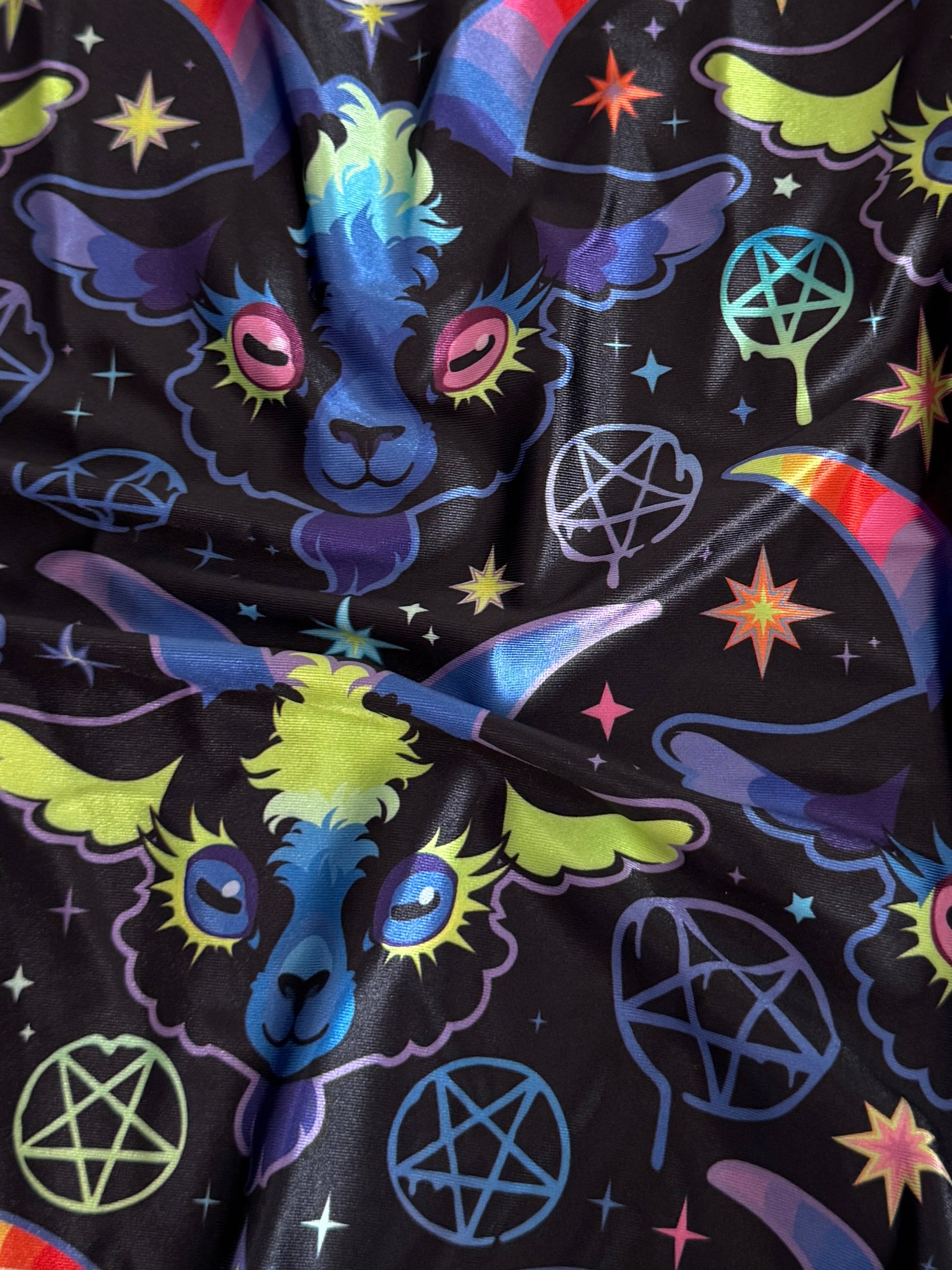 Neon Mystic Goat Nylon Spandex, Kiki Sewing Store, Luxury Fabric, Cheap Fabric Store, Kiki Textiles, Textile by the Yard, Los Angeles Fabrics