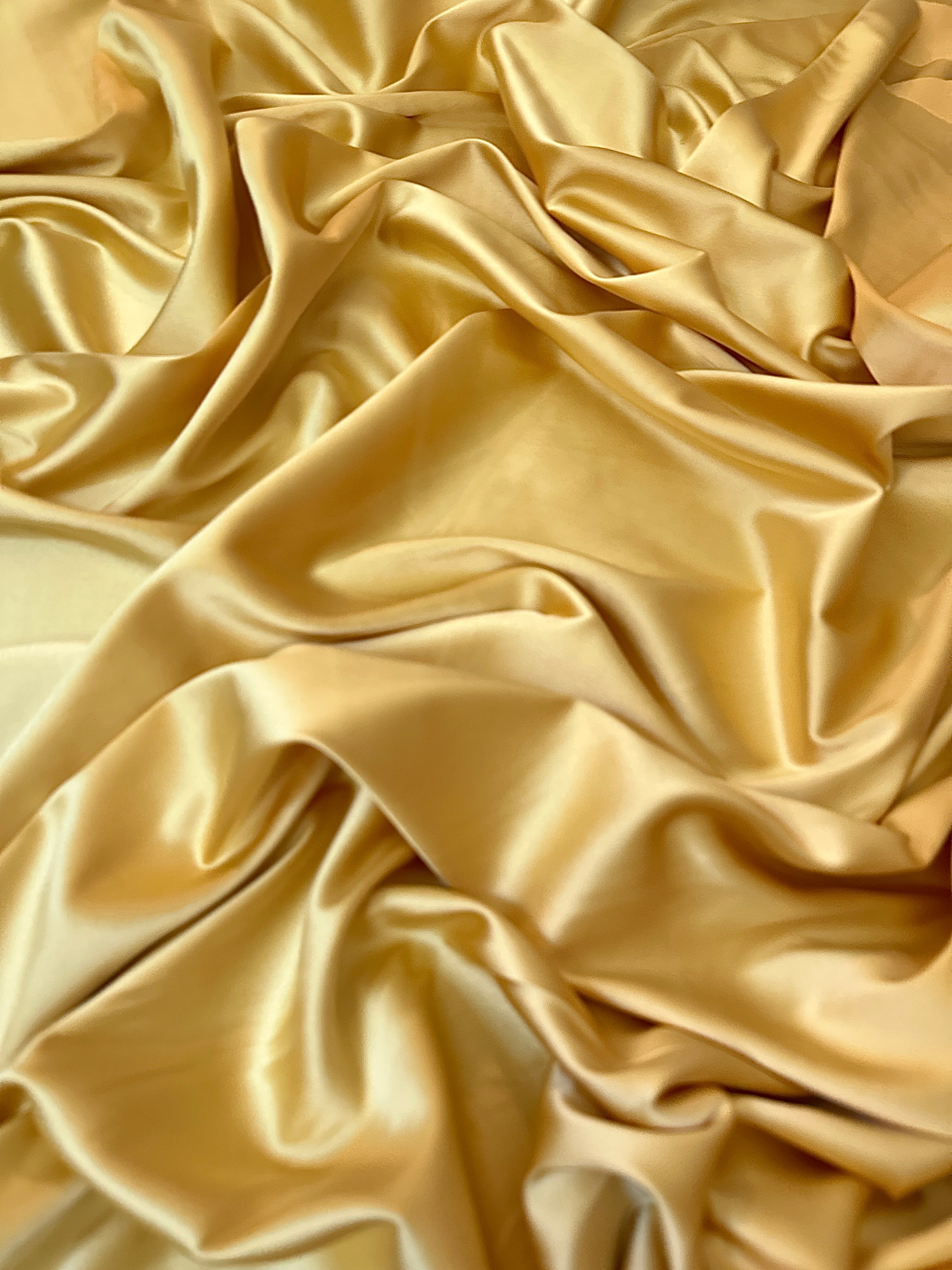  golden yellow stretch crepe back satin, golden stretch crepe back satin, yellow stretch crepe back satin, premium stretch crepe back satin, satin for bride, satin for woman, satin in low price, cheap satin, satin on sale