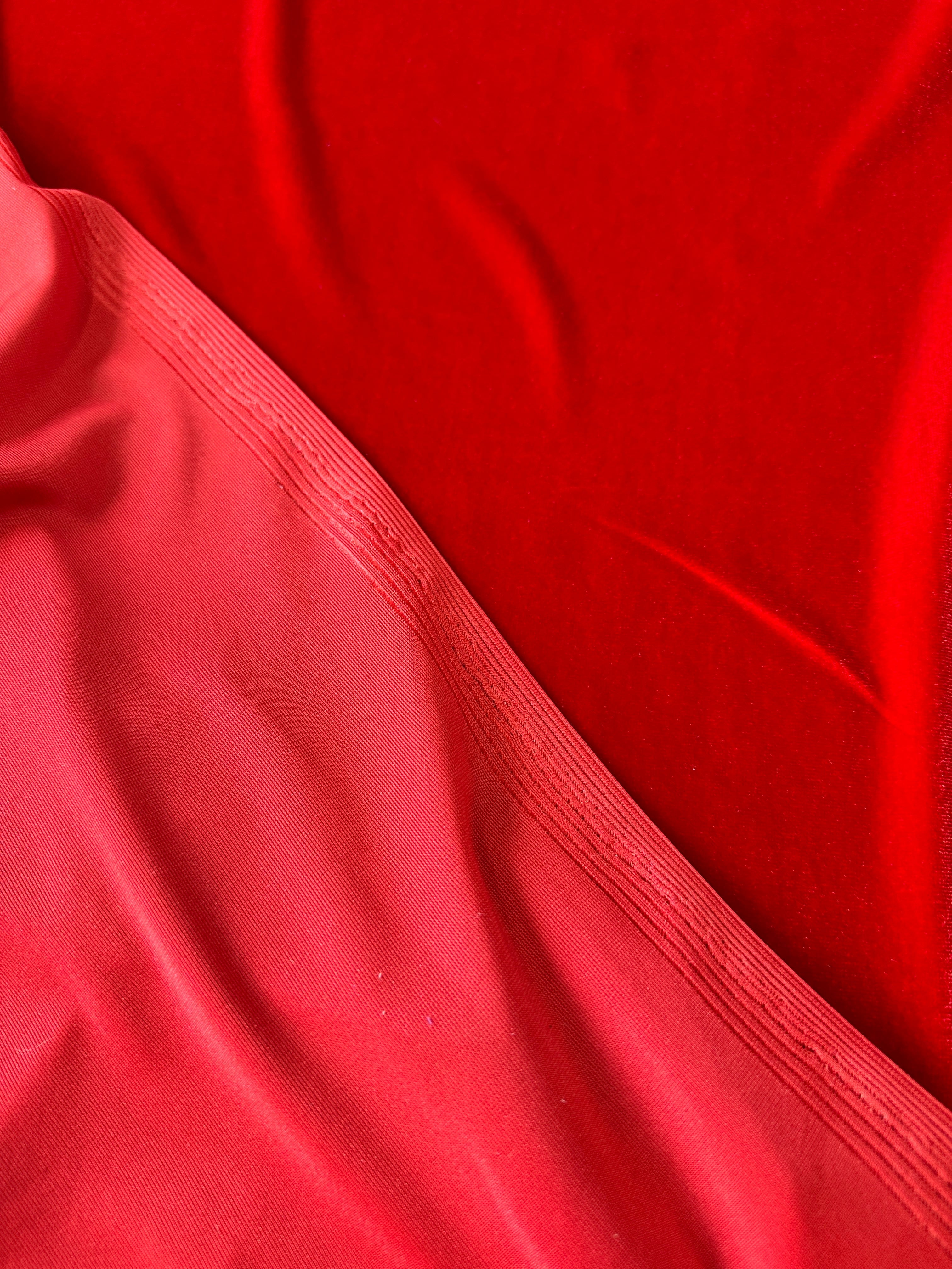 red stretch velvet, dark red stretch velvet, light red stretch velvet, blood red stretch velvet, stretch velvet for woman, stretch velvet for bride, stretch velvet on sale, stretch velvet on discount, premium stretch velvet, kiki textile stretch velvet, buy stretch velvet online