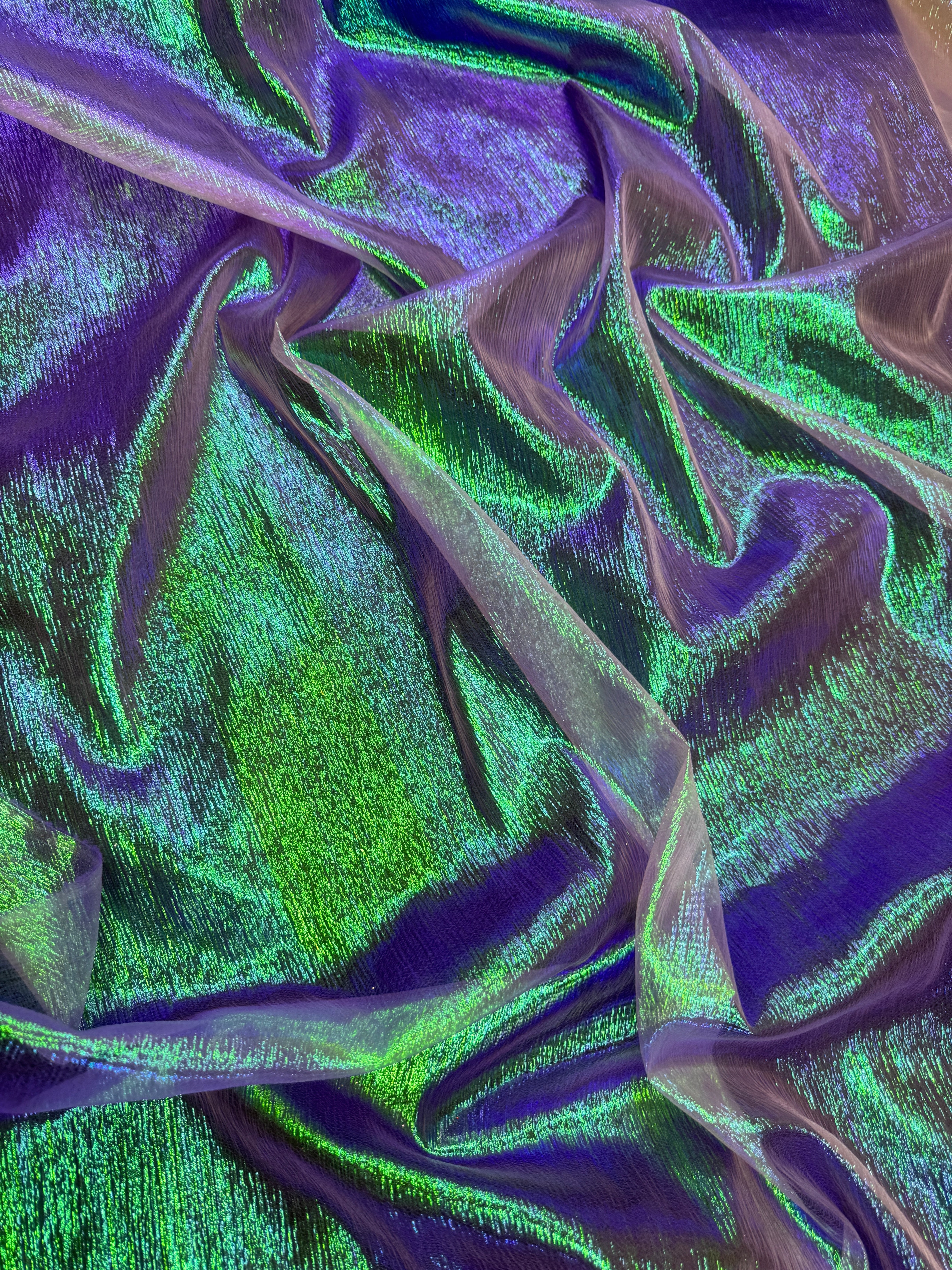 Lavender Iridescent Crushed Organza, shop fabrics online, sewing, fabric store, sewing store, cheap fabric store, kiki textiles, textile by the yard
