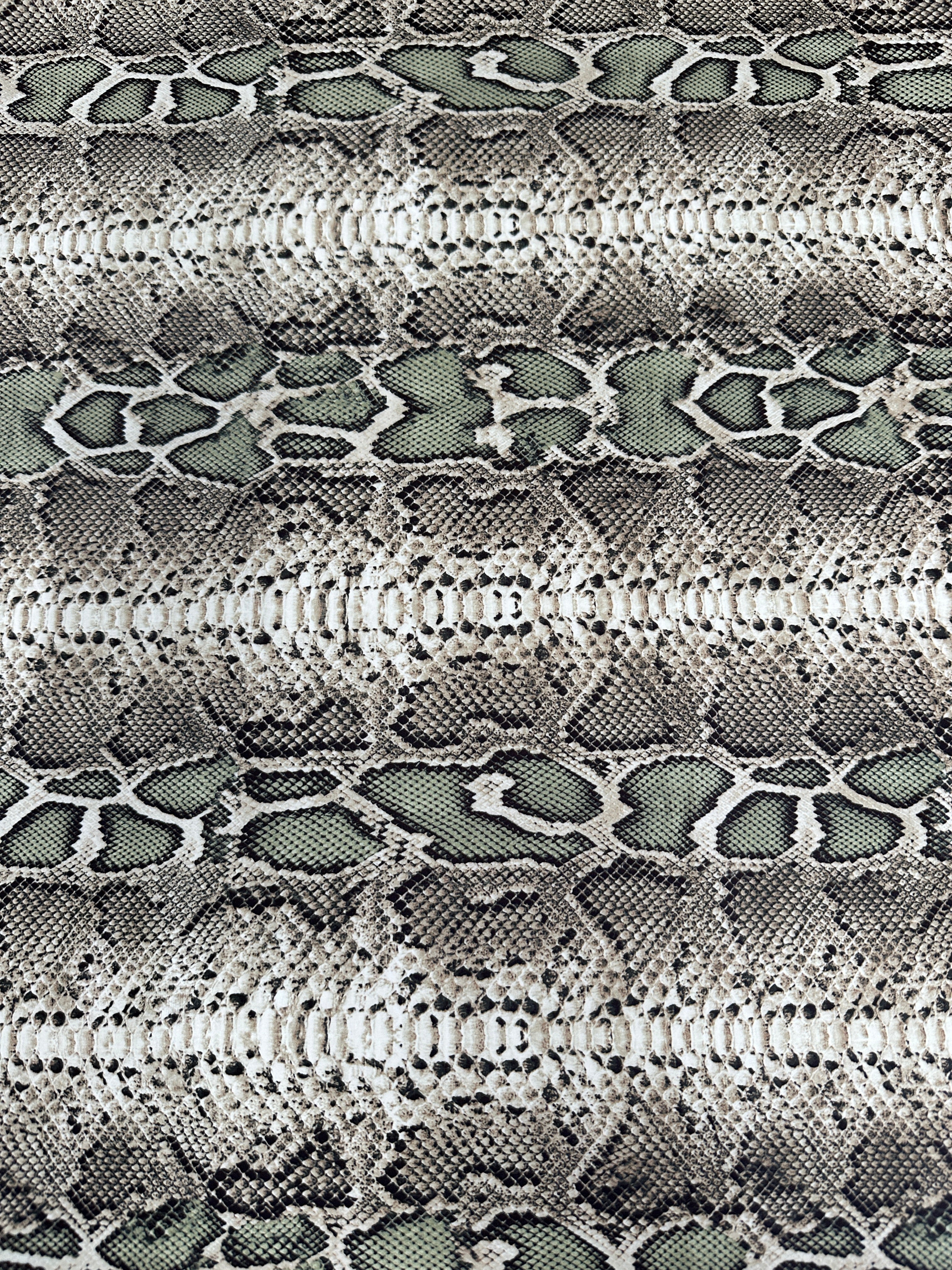 Snake Print Nylon Spandex, Multicolor Spandex, Nylon Spandex, Shiny Spandex,Stretch Fabric, 4 way stretch fabric, Fabric on Sale, Activewear Fabric, Polyester Fabric