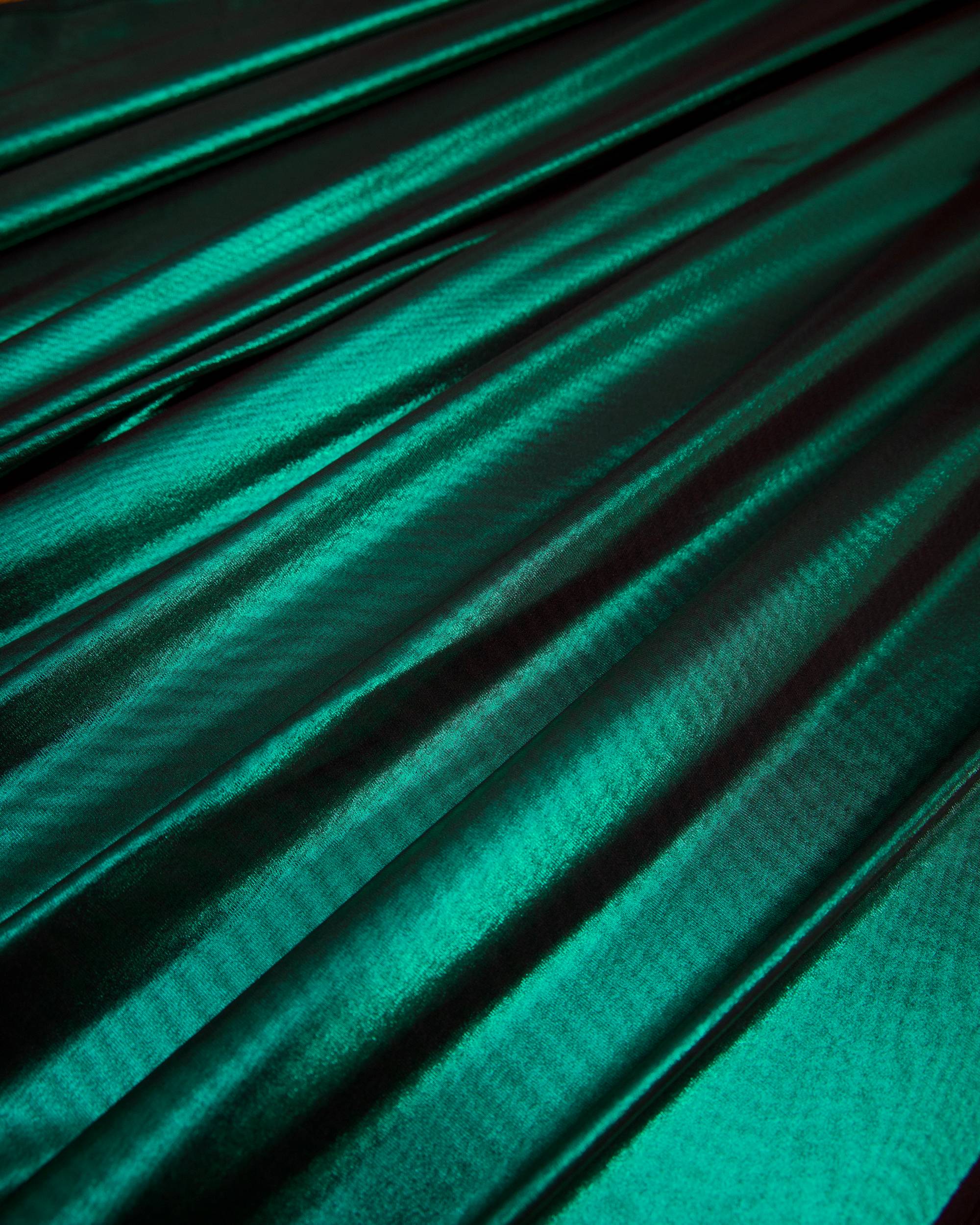 Emerald Green Performance Foiled Spandex, Foiled Spandex Fabric, Metallic Spandex Fabric, Shiny Spandex Fabric, Foil Stretch Fabric, Stretch Foil Fabric, Holographic Spandex