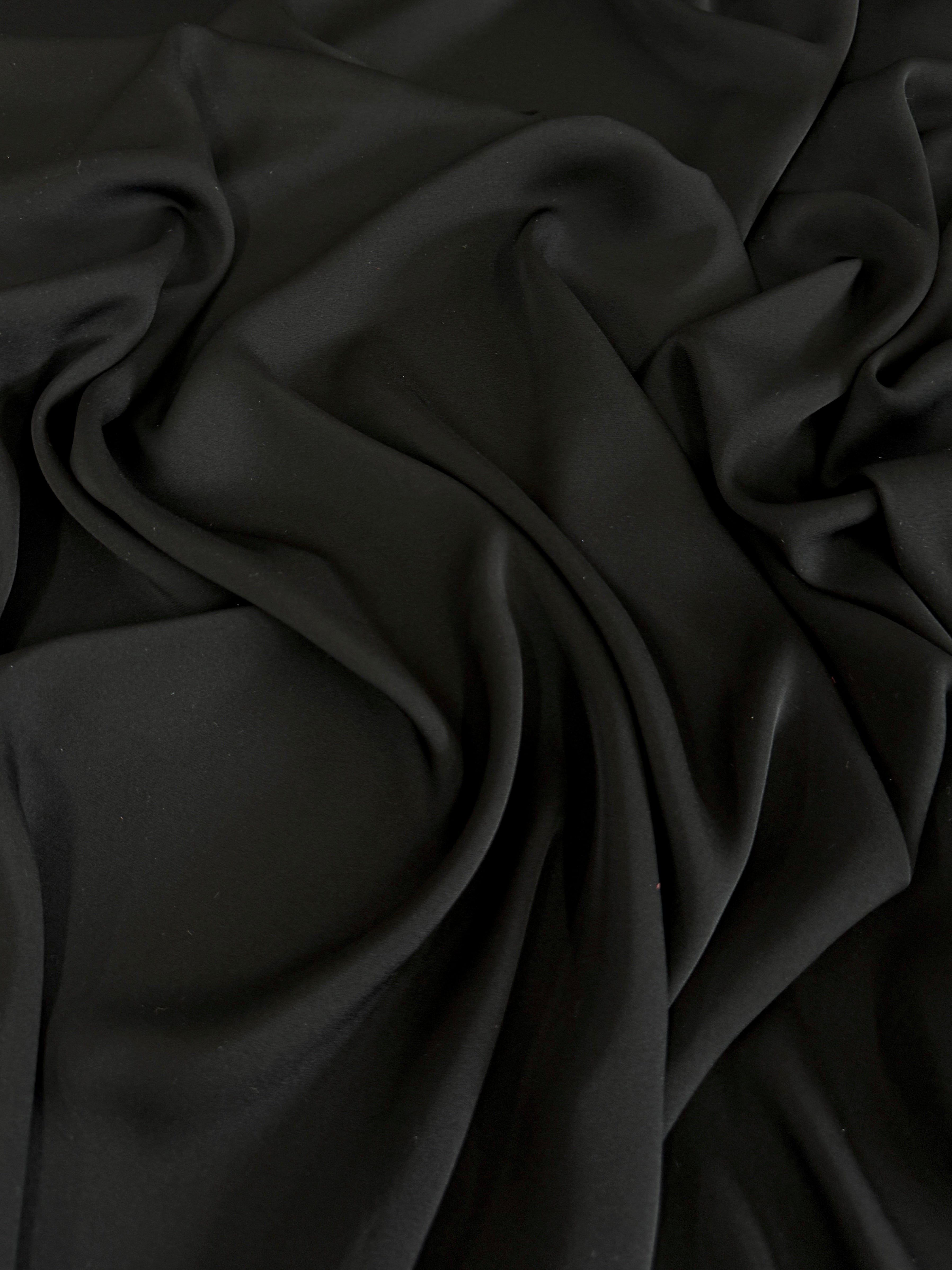 Black Silk Crepe De Chine, Silk Crepe De Chine, 100 Silk Fabric, Pure Silk Fabric, Luxury Silk Fabric, Matte Silk Fabric, Lightweight Silk Fabric, Crepe Silk Fabric