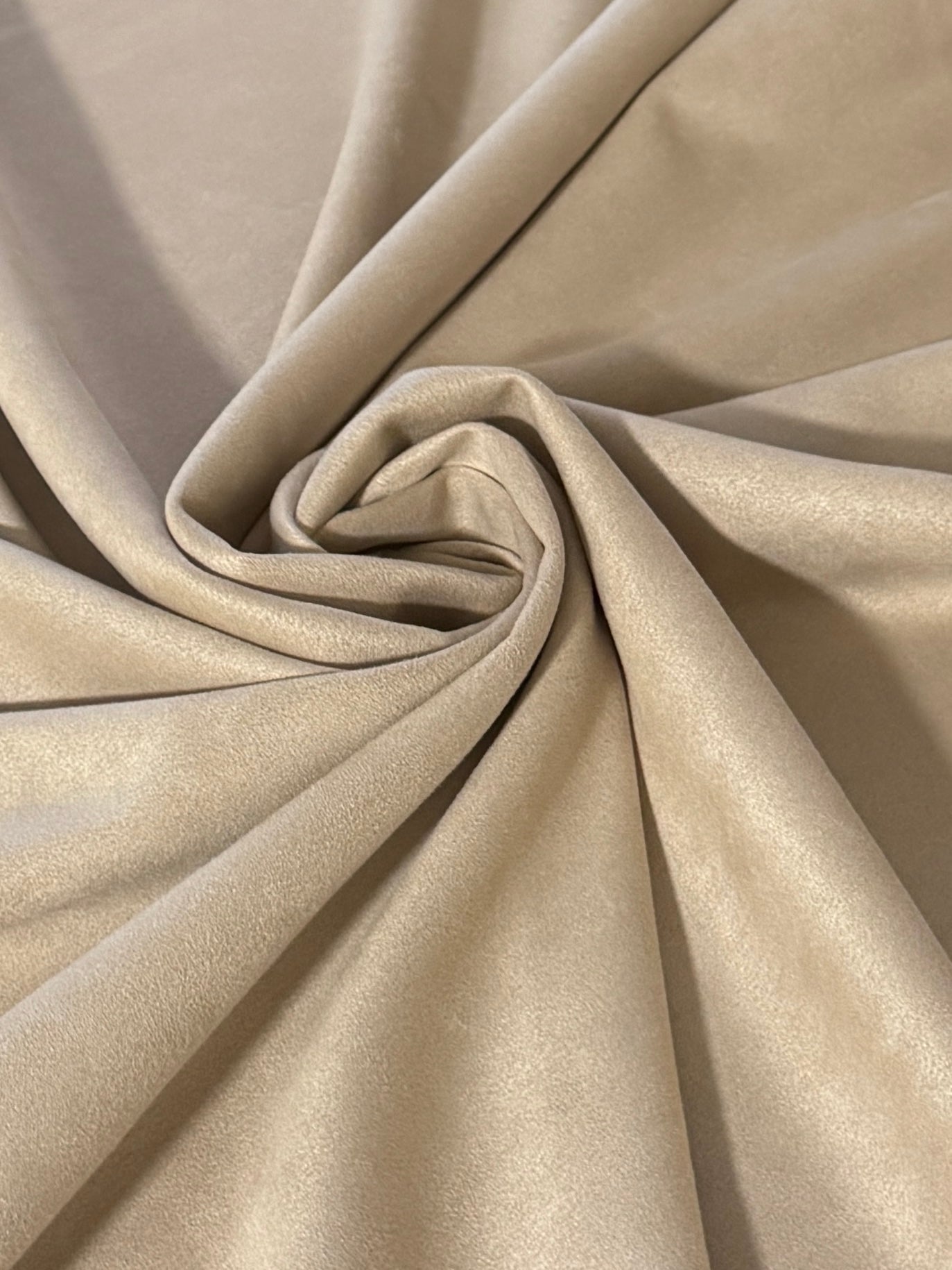 Tan Beige Stretch Apparel Techno Suede, Techno Suede Fabric, Faux Suede Fabric, Microfiber Suede Fabric, Vegan Suede Fabric, Elastic Suede Fabric, Spandex Suede Fabric, Suede Knit Fabric