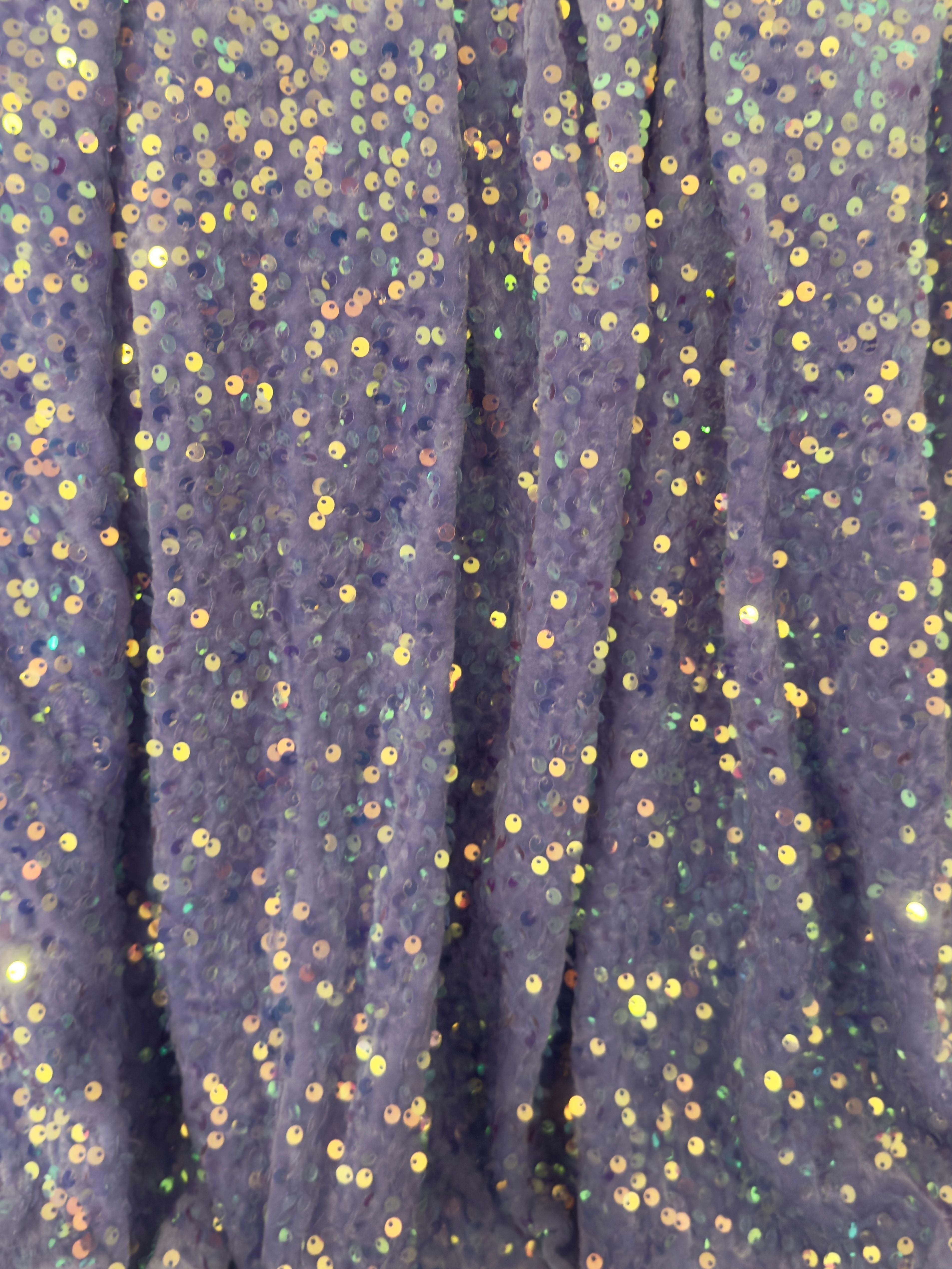 Lilac Sequins Velvet, Sequins Velvet, Stretch Sequin Mesh, Stretch Sequin velvet for woman, Stretch Sequin velvet for bride, Stretch Sequin velvet on discount, Stretch Sequin velvet online